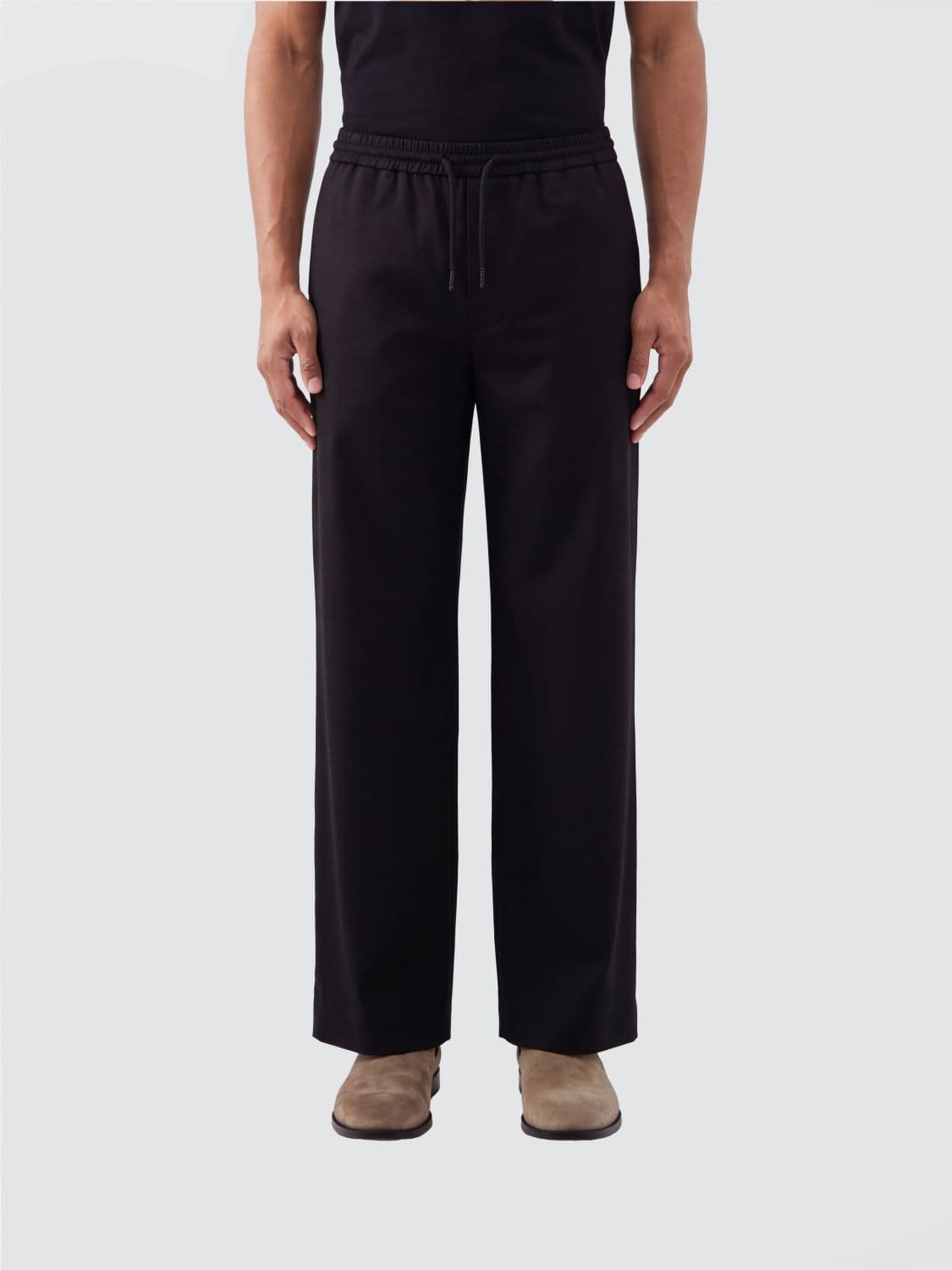 Loewe Pure Wool Jogging Trousers with Drawstring Waist