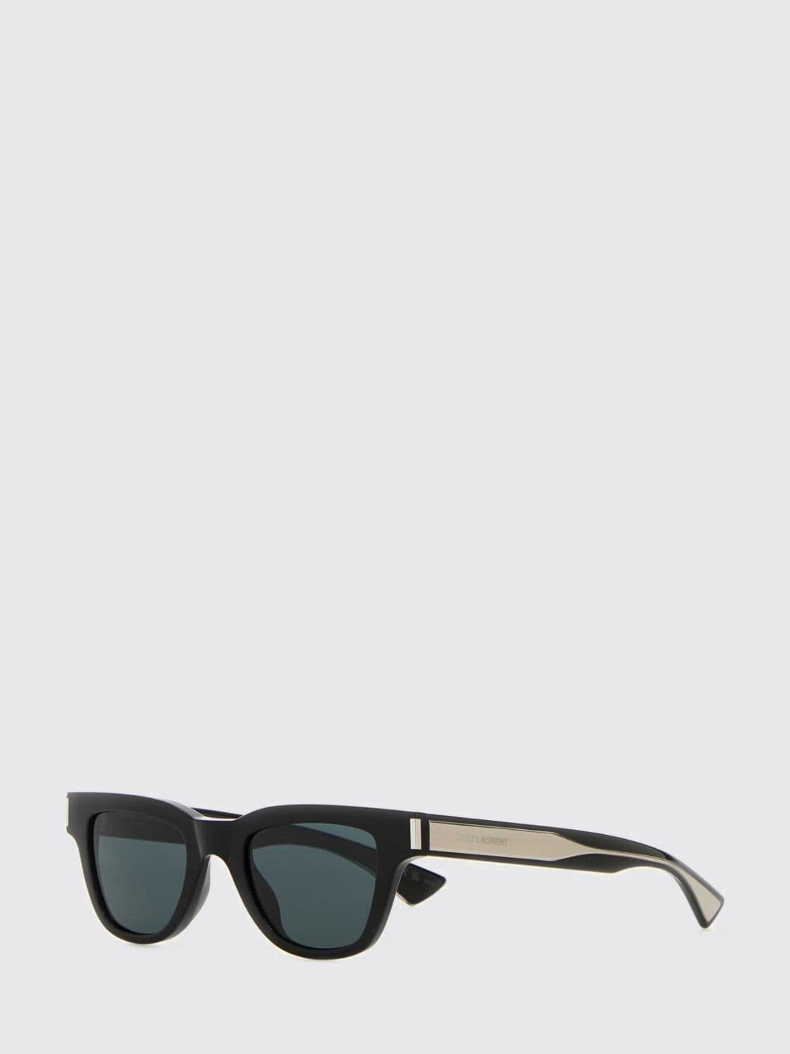 Saint Laurent Cat-Eye Acetate Sunglasses with Smoked Lenses
