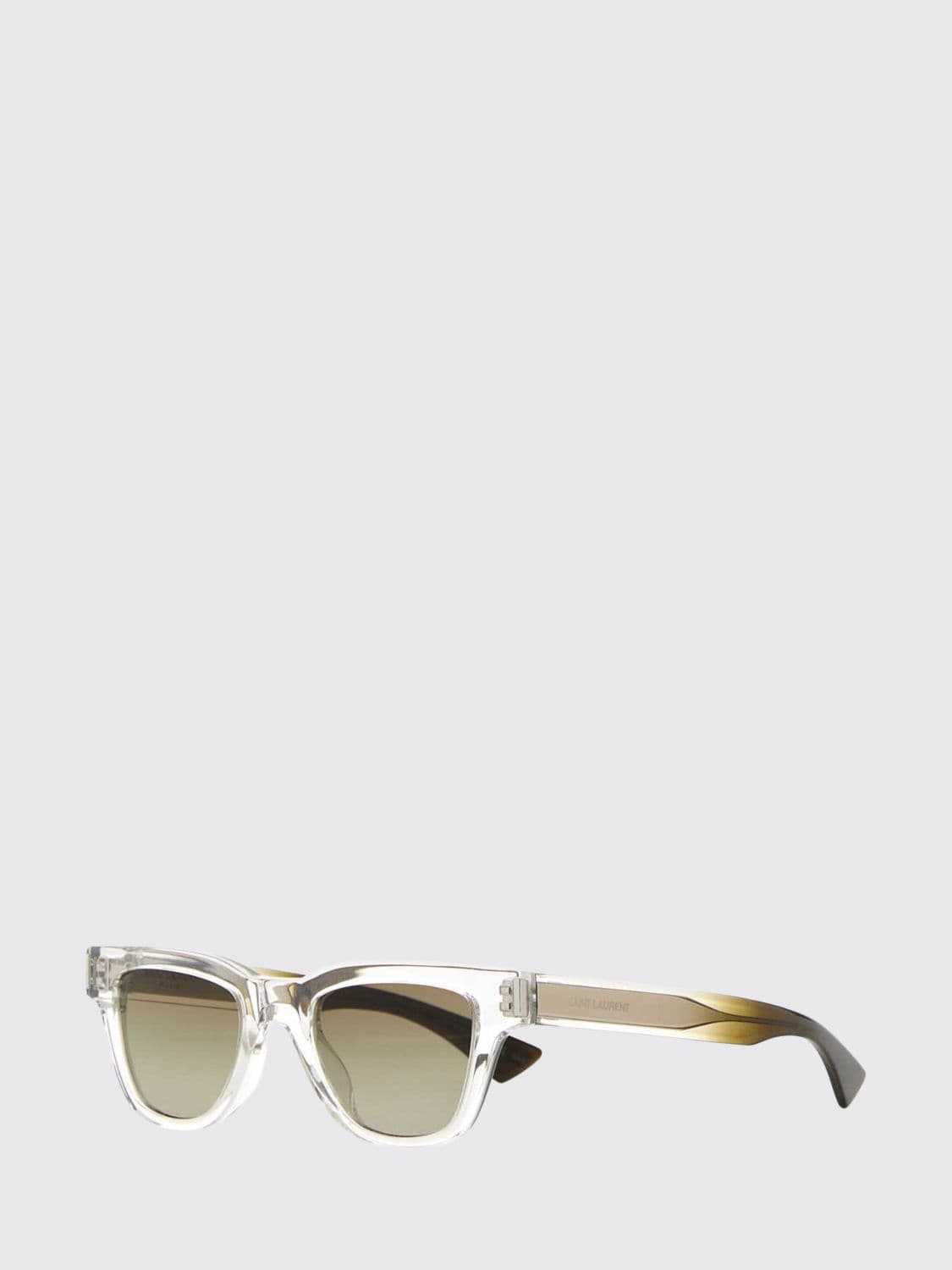 Saint Laurent Cat-Eye Acetate Sunglasses with Smoked Lenses