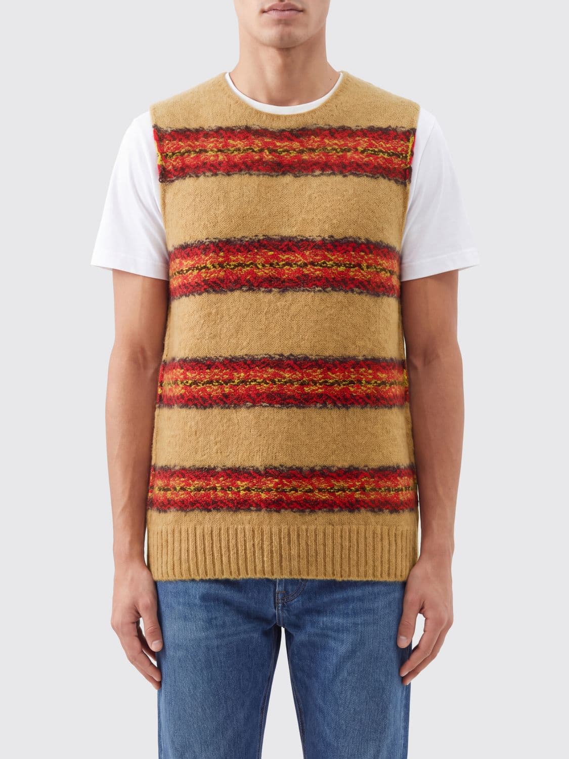 Dries Van Noten Suit Vest Men color Beige