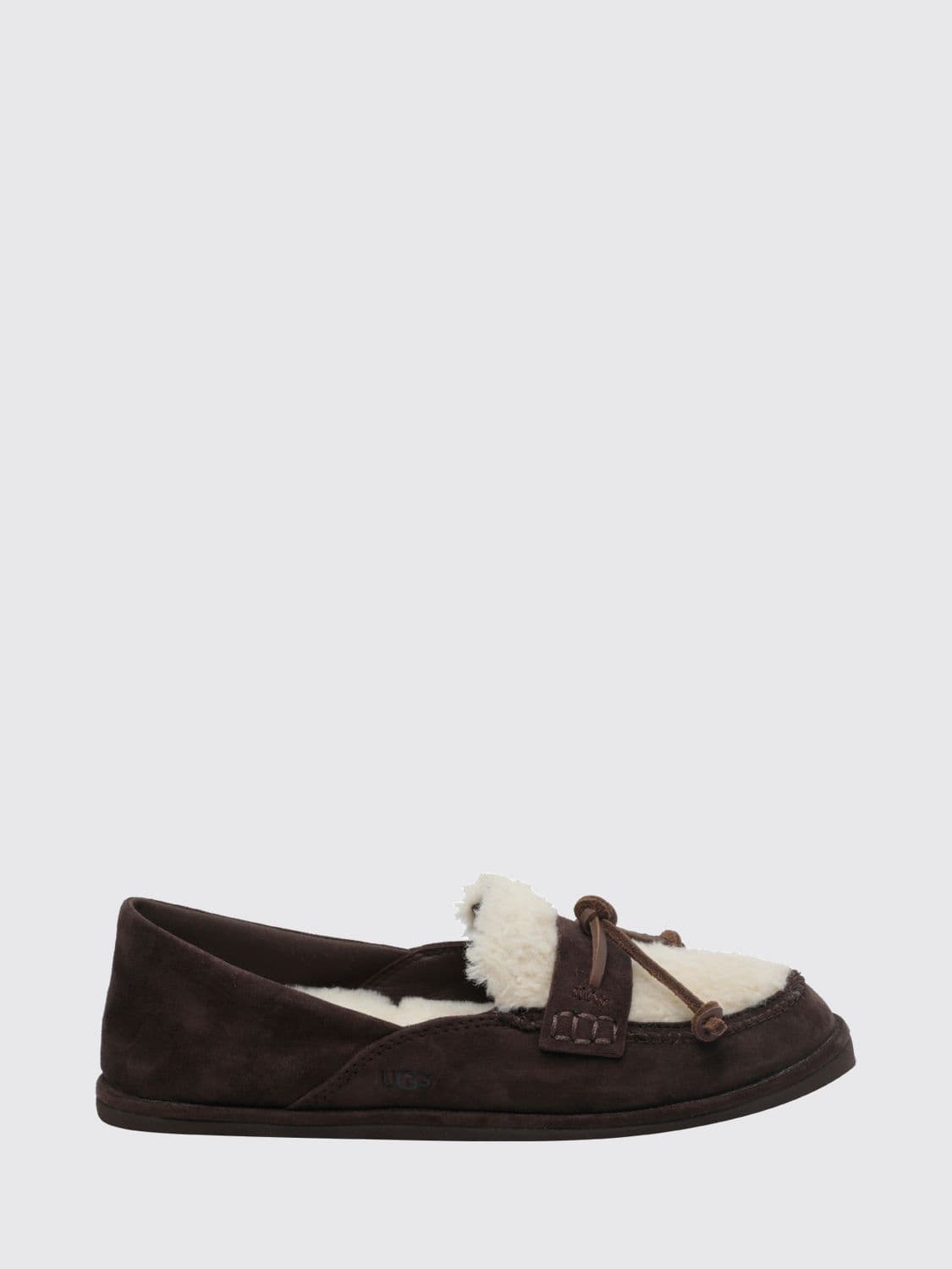 Ugg Zora Bicolour Suede Loafers with Wool Lining