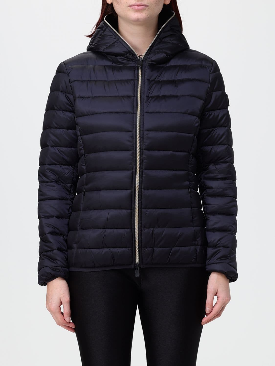 Save The Duck Short Nylon Puffer Jacket with Hood and ThermoPlume Padding