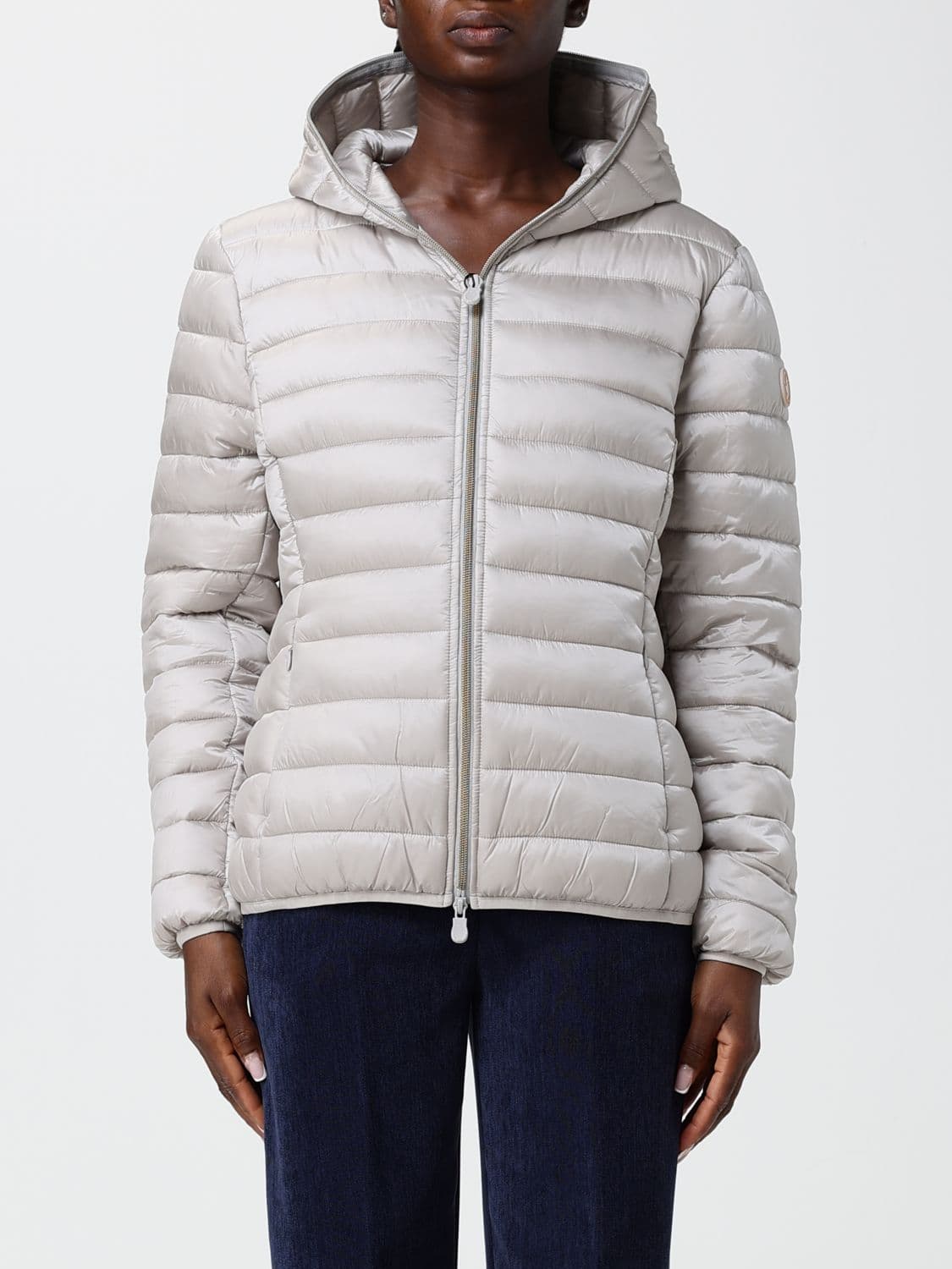 Save The Duck Short Nylon Puffer Jacket with Hood and ThermoPlume Padding