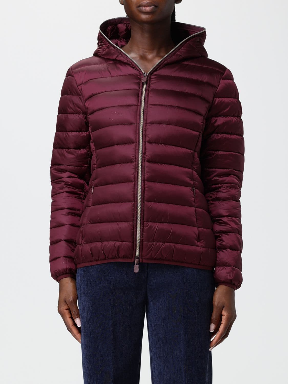 Save The Duck Short Nylon Puffer Jacket with Hood and ThermoPlume Padding