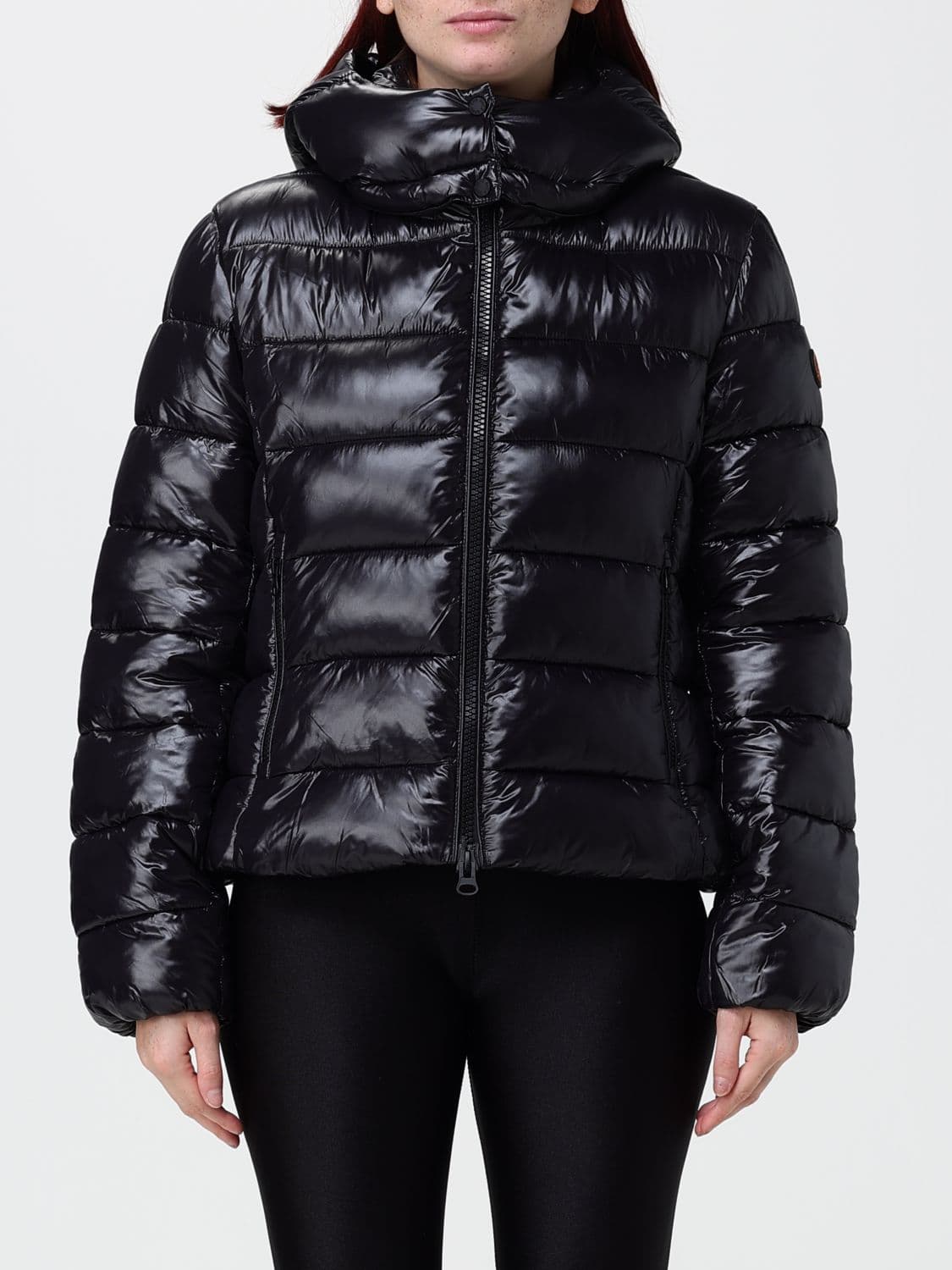 Save The Duck Cosmary Short Quilted Nylon Puffer Jacket with Hood