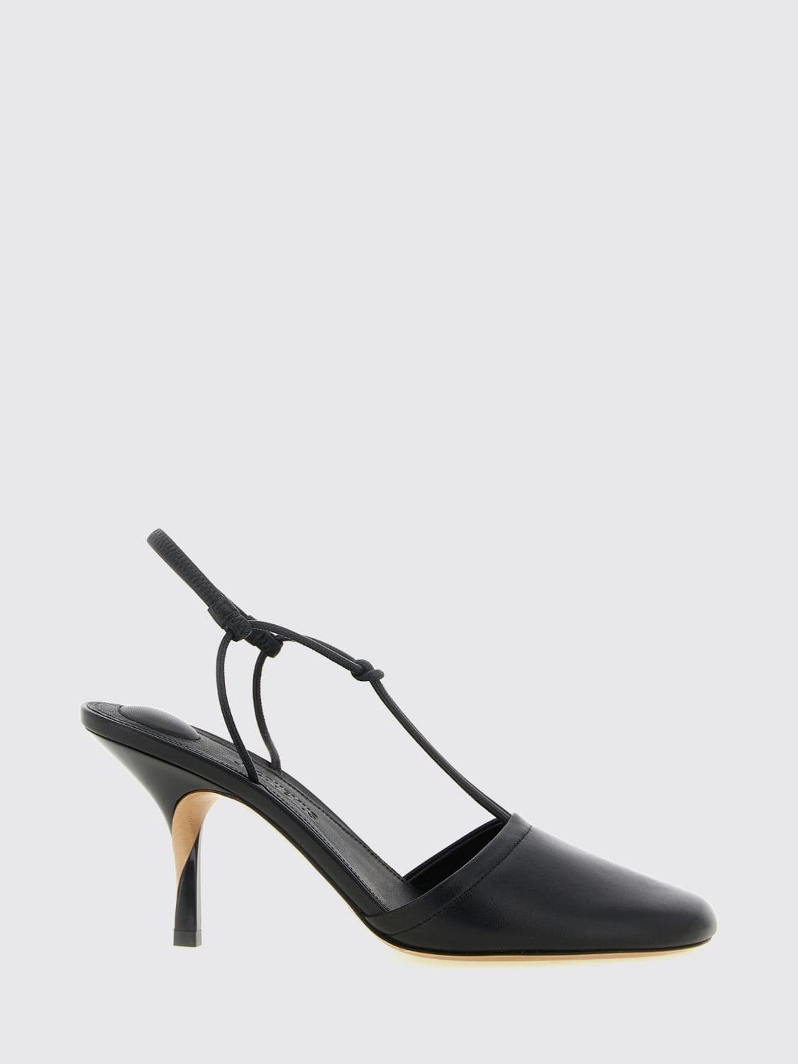 Jacquemus Pina Lamb Leather Slingback Pumps with Stiletto Heel
