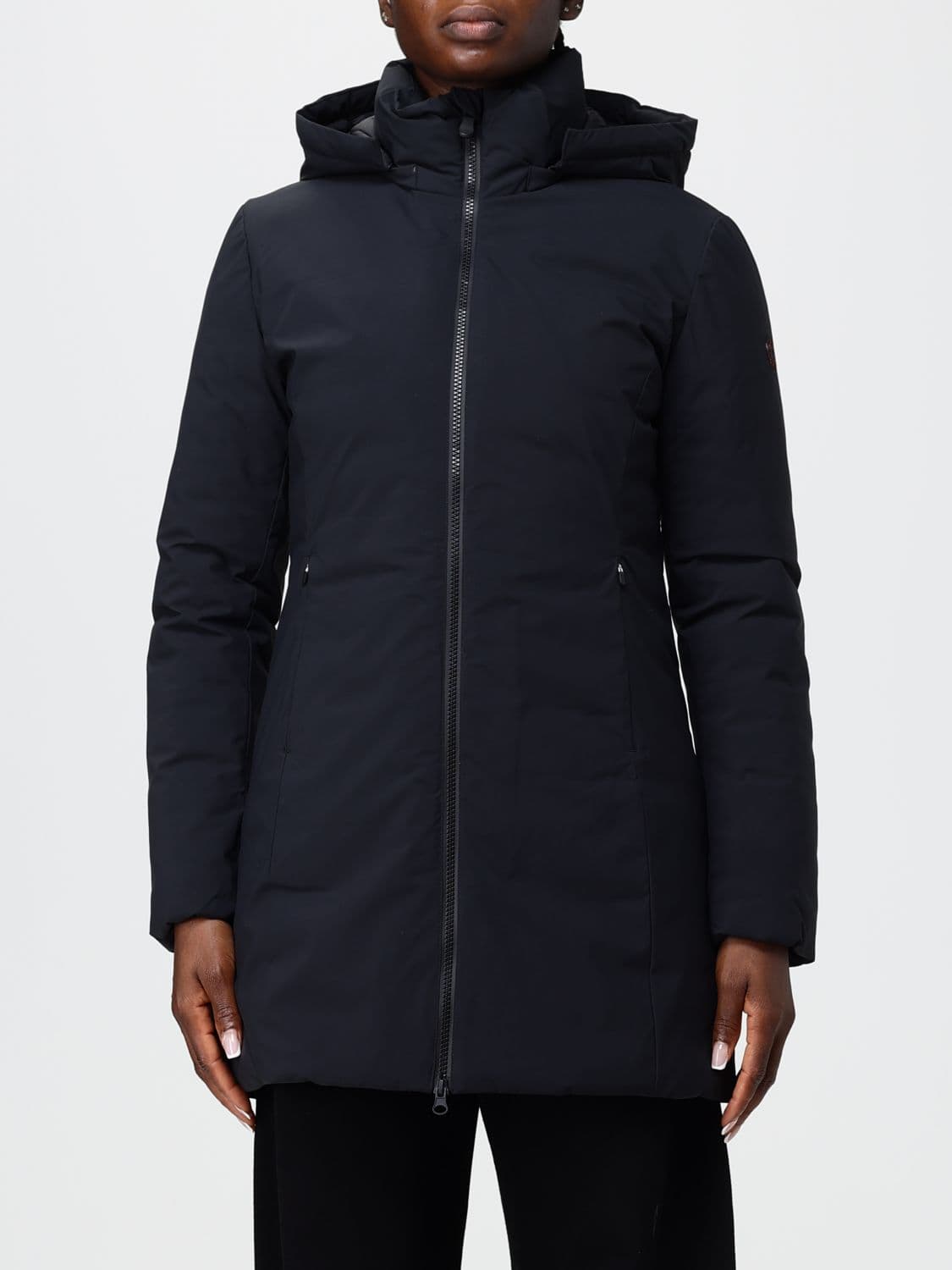 Save The Duck Coat Woman color Black