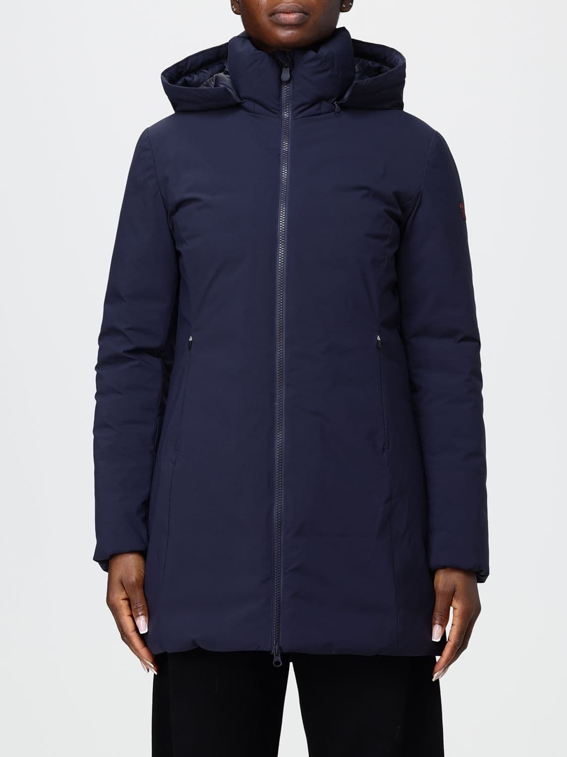 Save The Duck Coat Woman color Navy