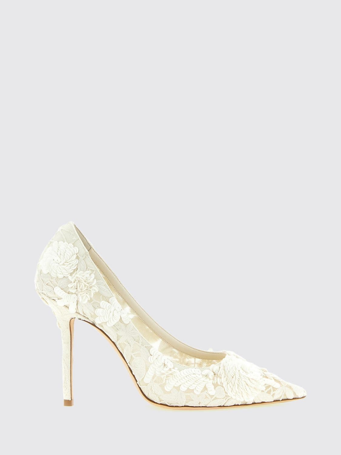 Jimmy Choo Love Lace Pointed-Toe Pumps with a High Stiletto Heel