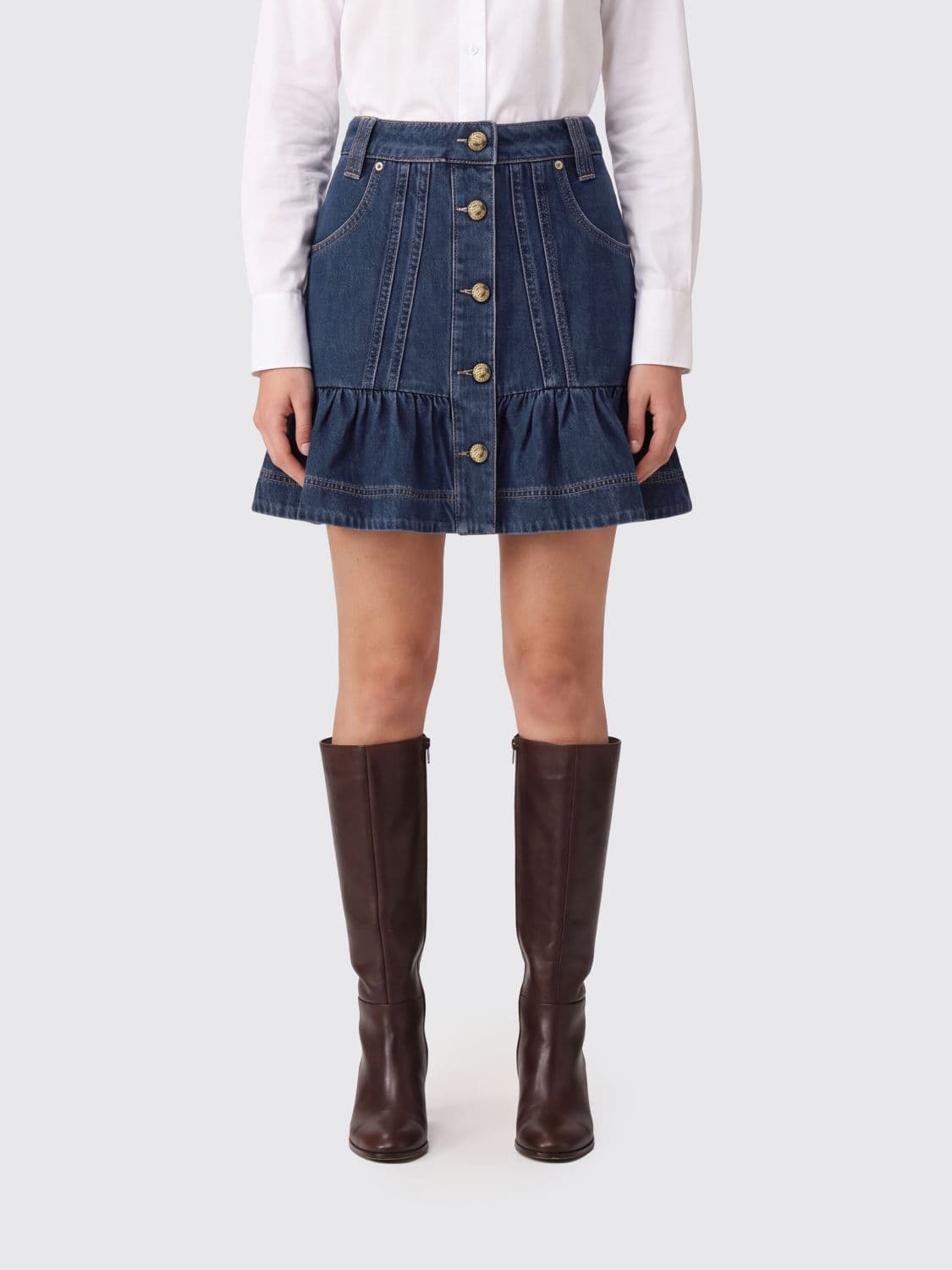 Farm Rio Skirt Woman color Blue