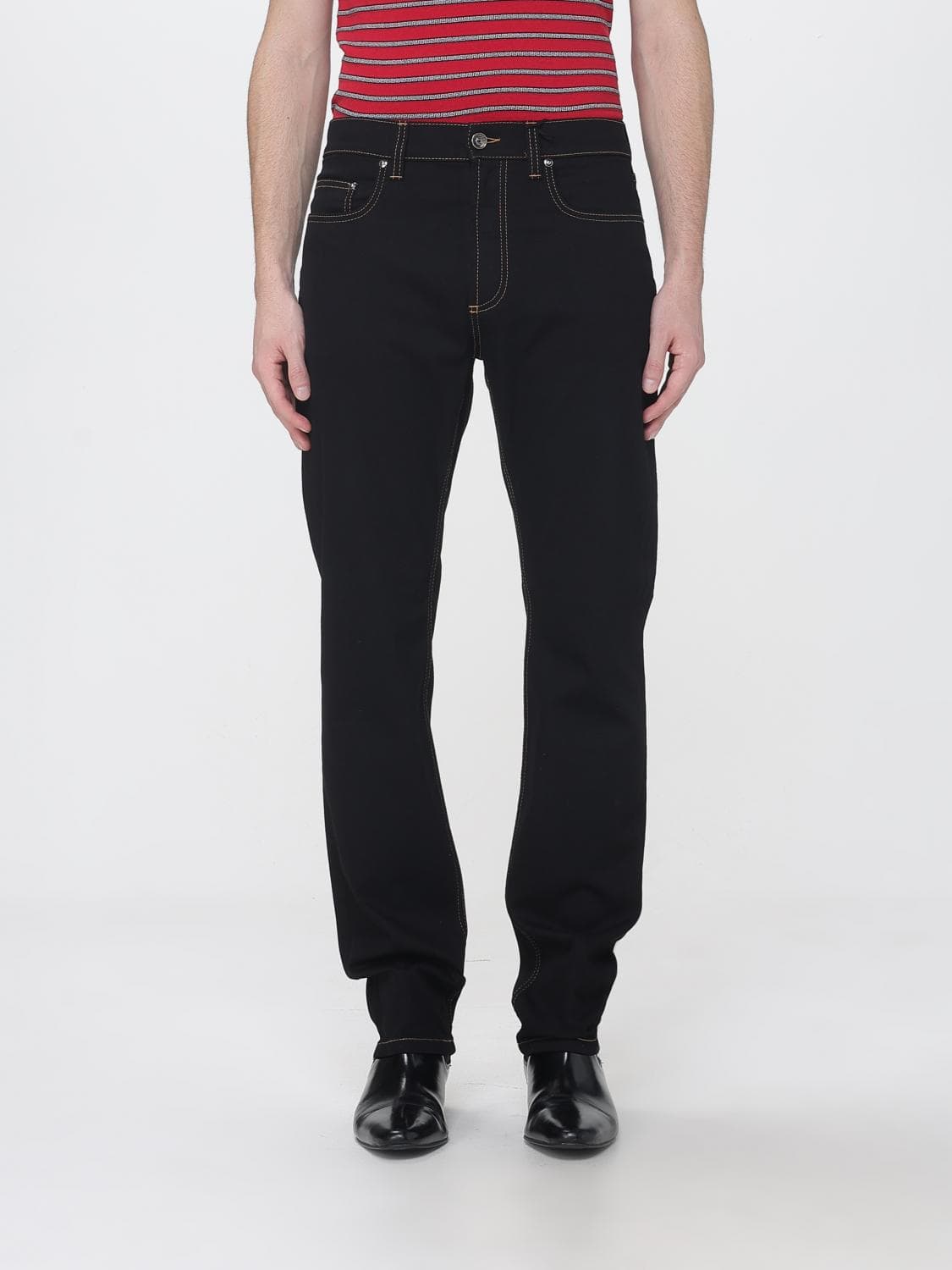 Versace Mid-Rise Slim Fit Five-Pocket Stretch-Cotton Denim Jeans