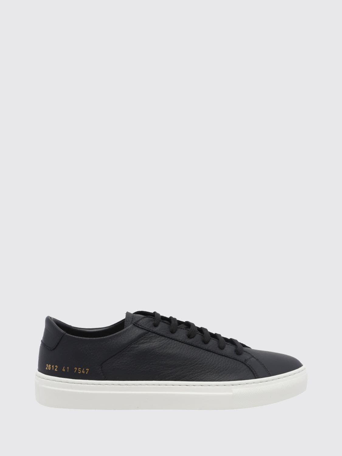 Common Projects Achilles Grained Leather Low-Top Sneakers with Printed Logo