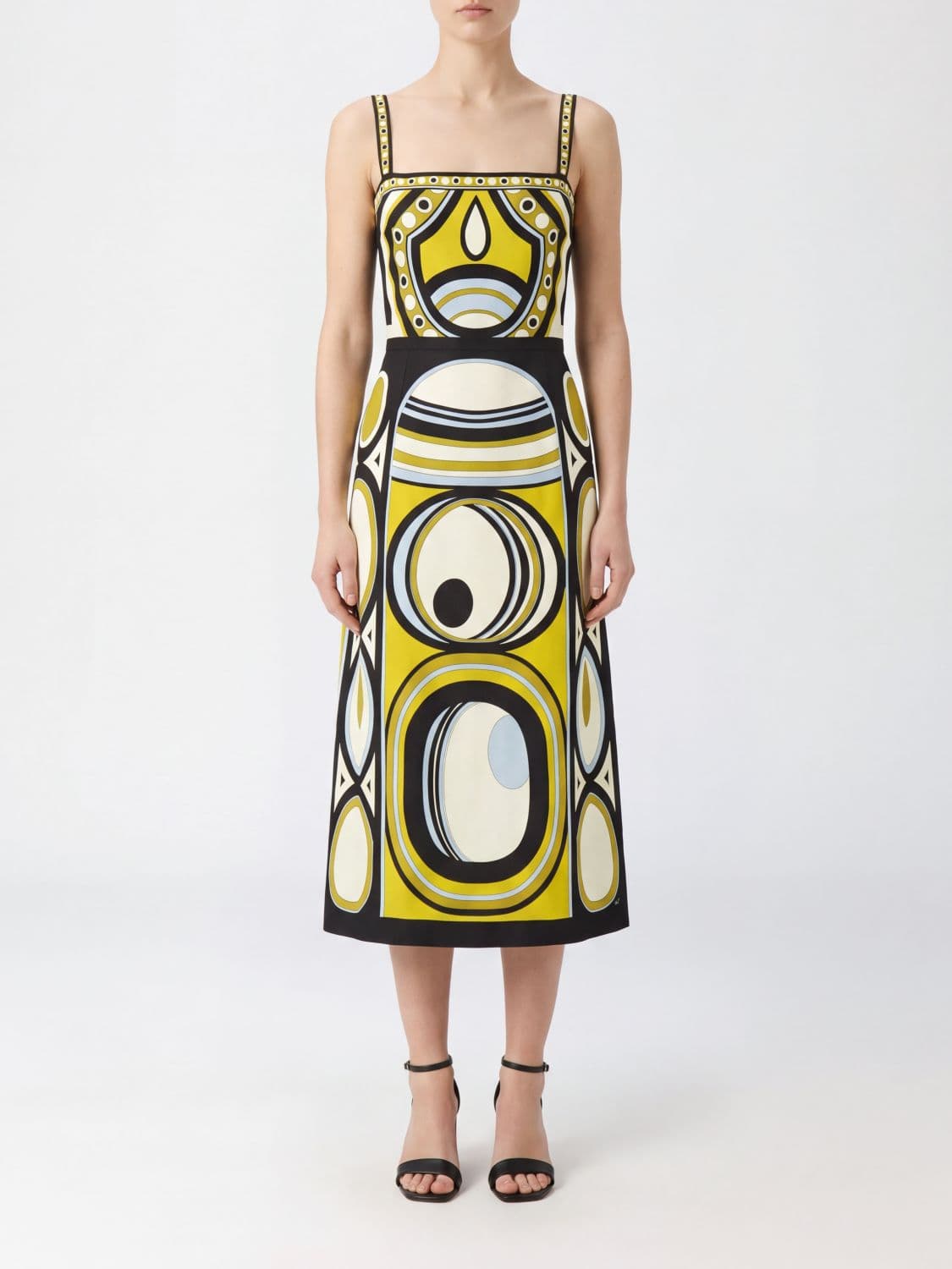 La Doublej Buy Me A Martini Ethnic Print Silk Midi Dress