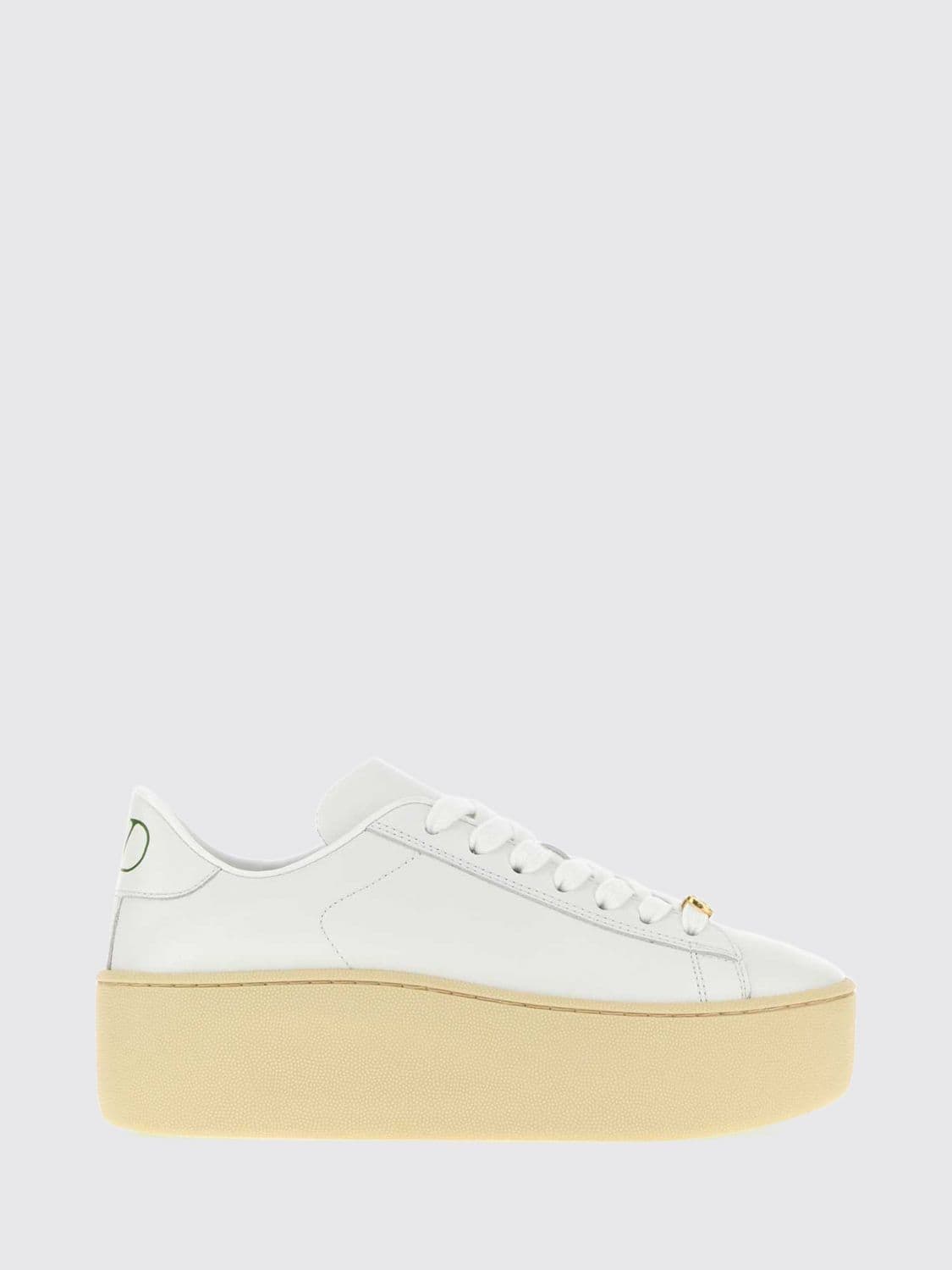 Valentino Garavani Low Top Smooth Leather Platform Sneakers with VLogo Signature · 36