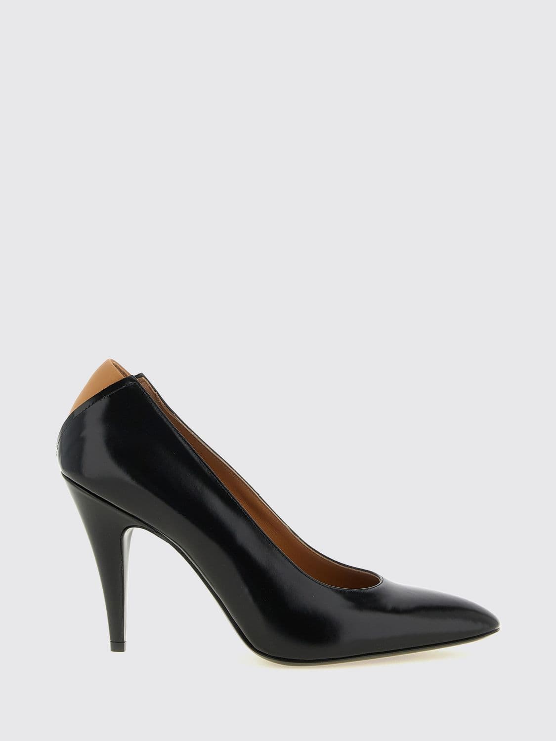 Jil Sander Alma Leather Slingback Pumps with Cone Heel
