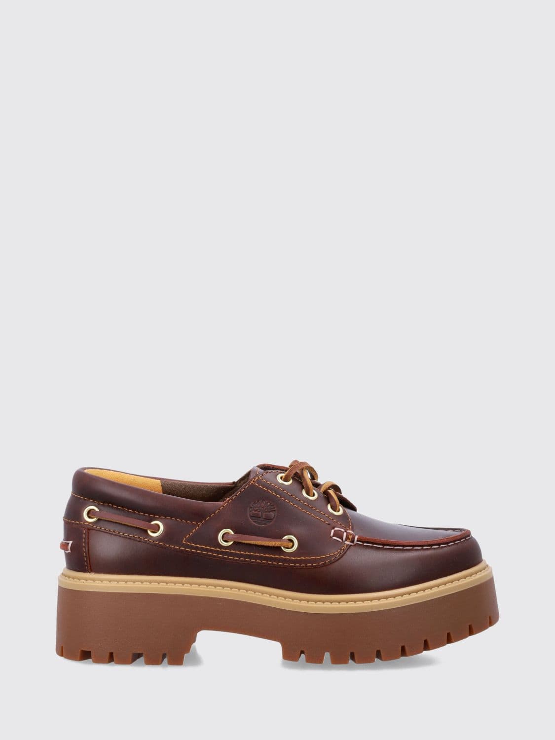 Timberland Flat Shoes Woman color Brown
