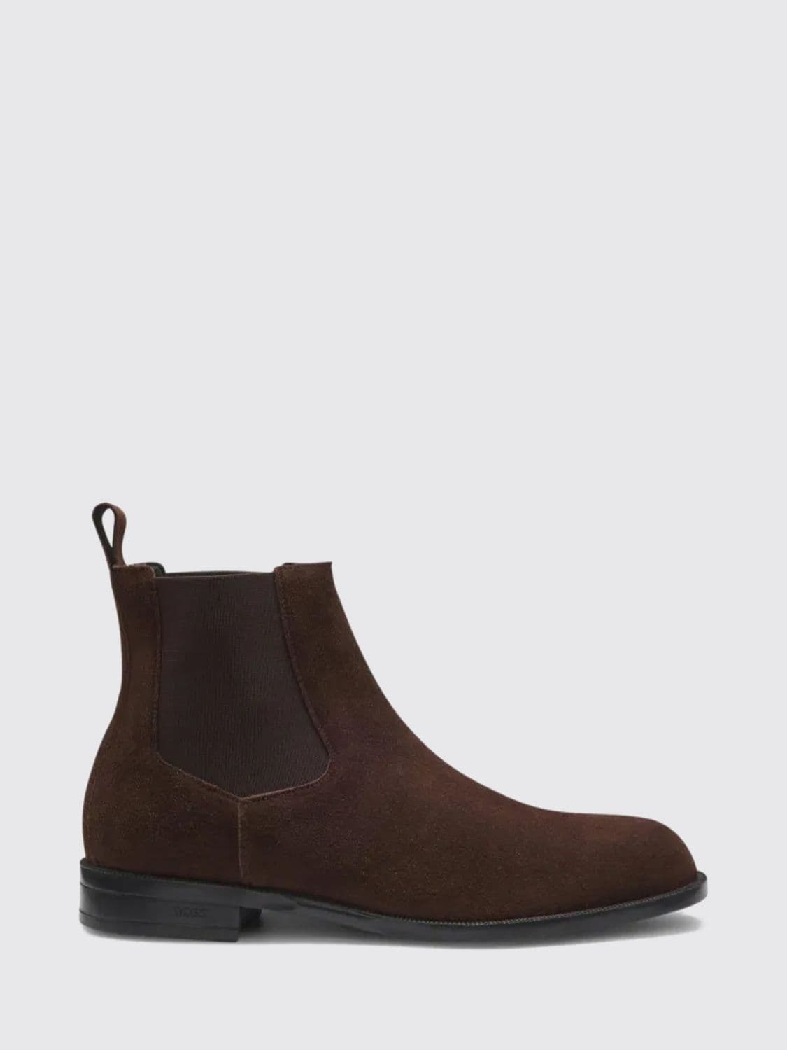 Boss Suede Chelsea Boots with Elasticated Ankle and Pull Tab