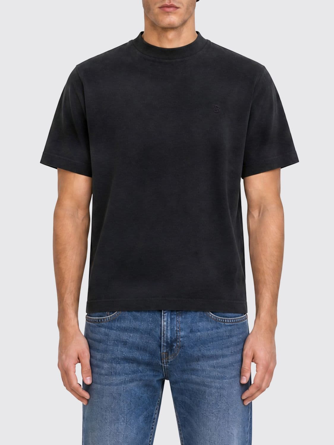 Boss Cotton Crewneck Short-Sleeve T-Shirt with Regular Fit