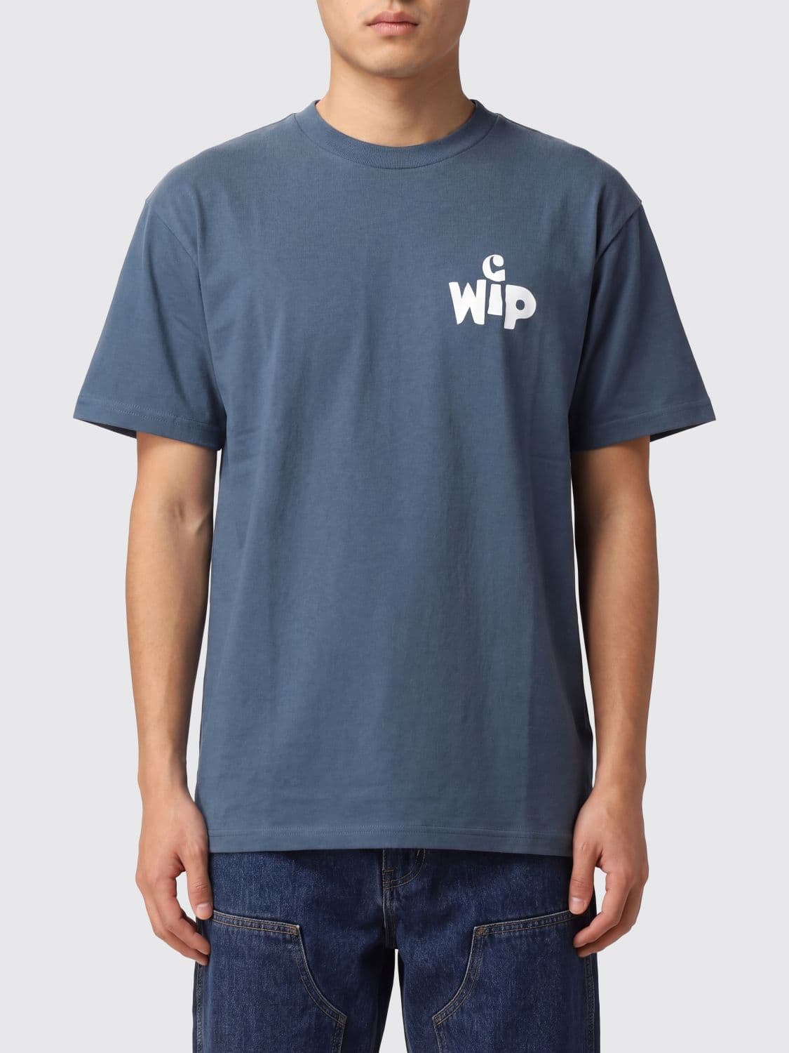 Carhartt Wip Organic Cotton T-Shirt with Graphic and Slogan Print