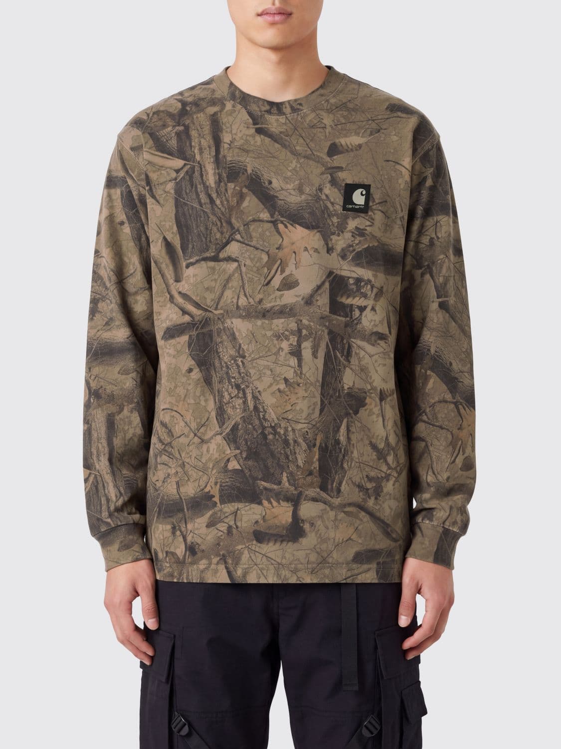 Carhartt Wip Long-Sleeved Organic Cotton T-Shirt with Graphic Print