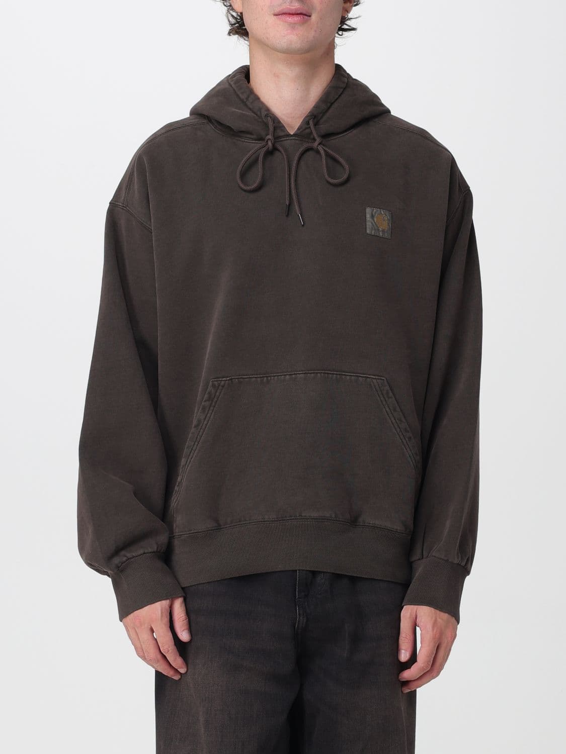 Carhartt Wip Relaxed Fit Cotton Hoodie with Kangaroo Pocket
