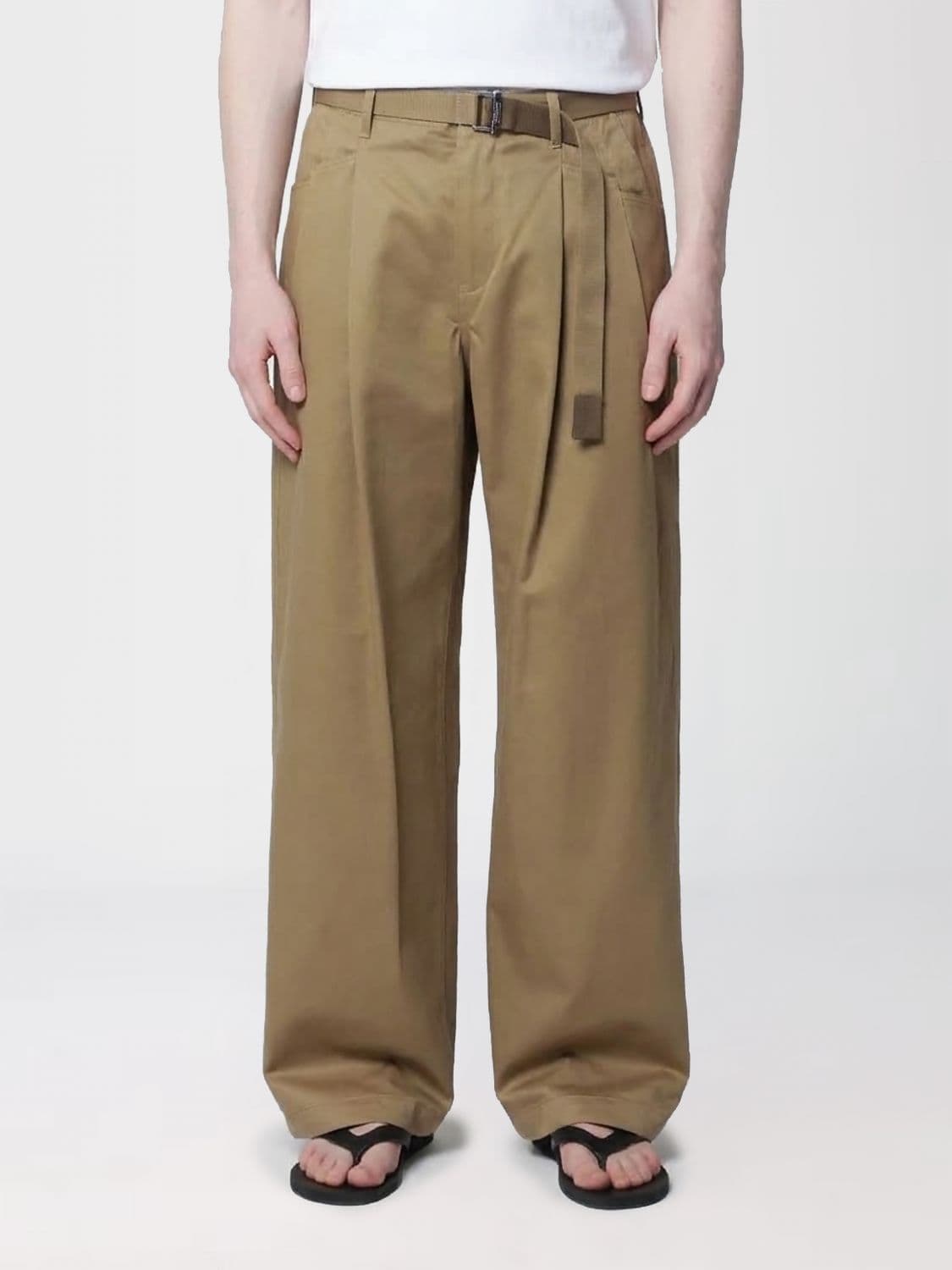 Sacai Pants Men color Beige