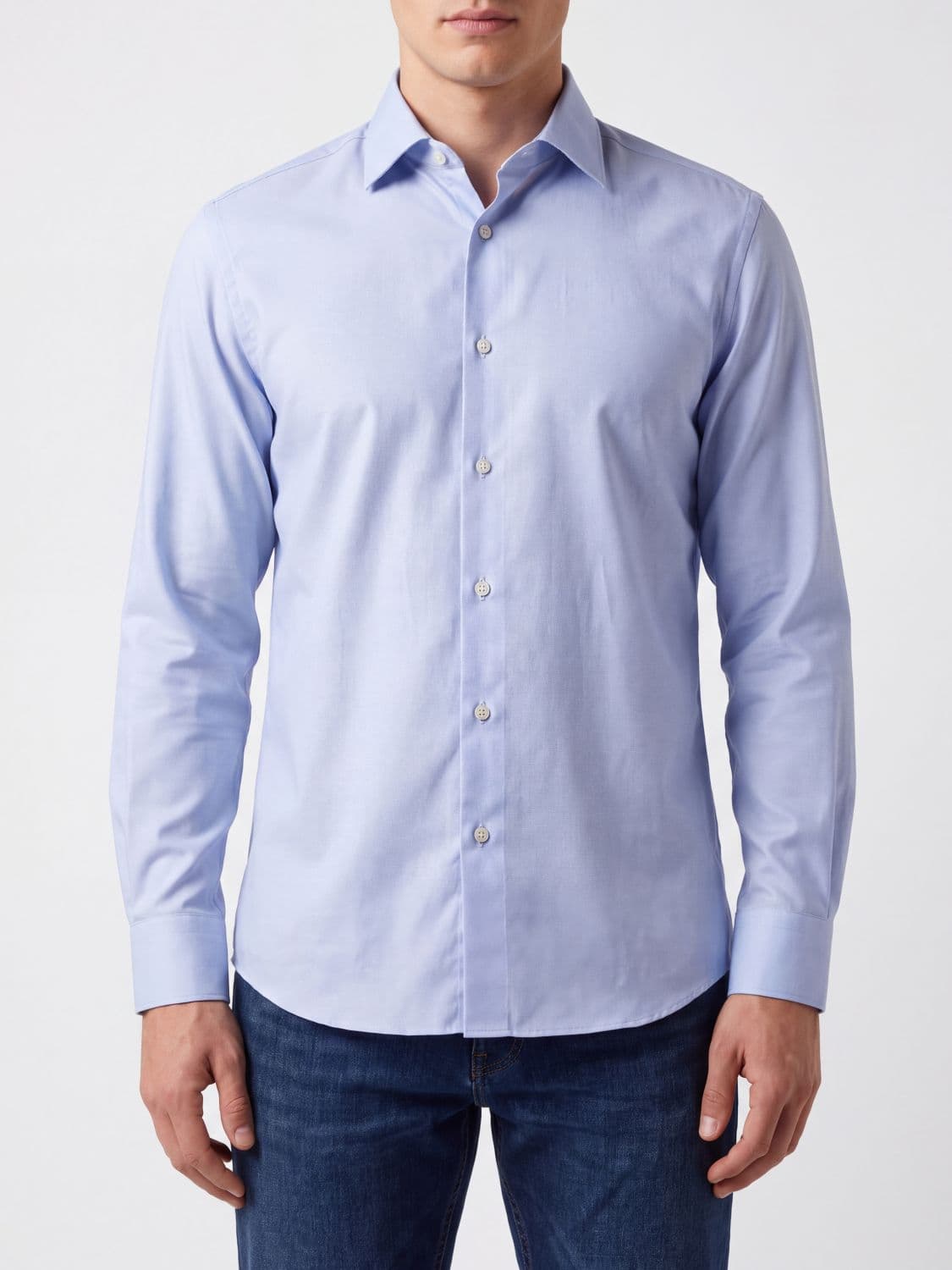 Brioni Shirt Men color Blue