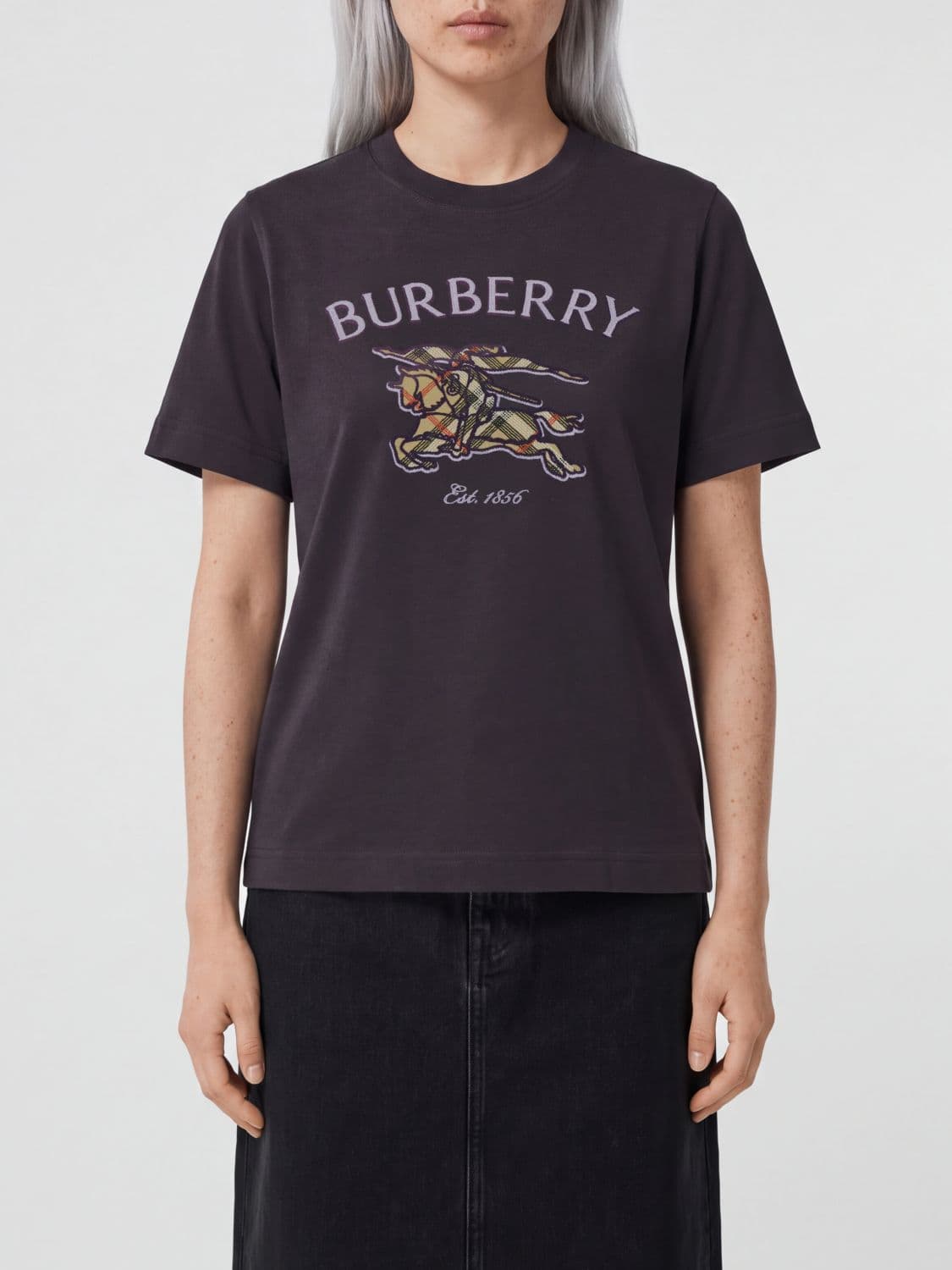 Burberry T-Shirt Woman color Violet