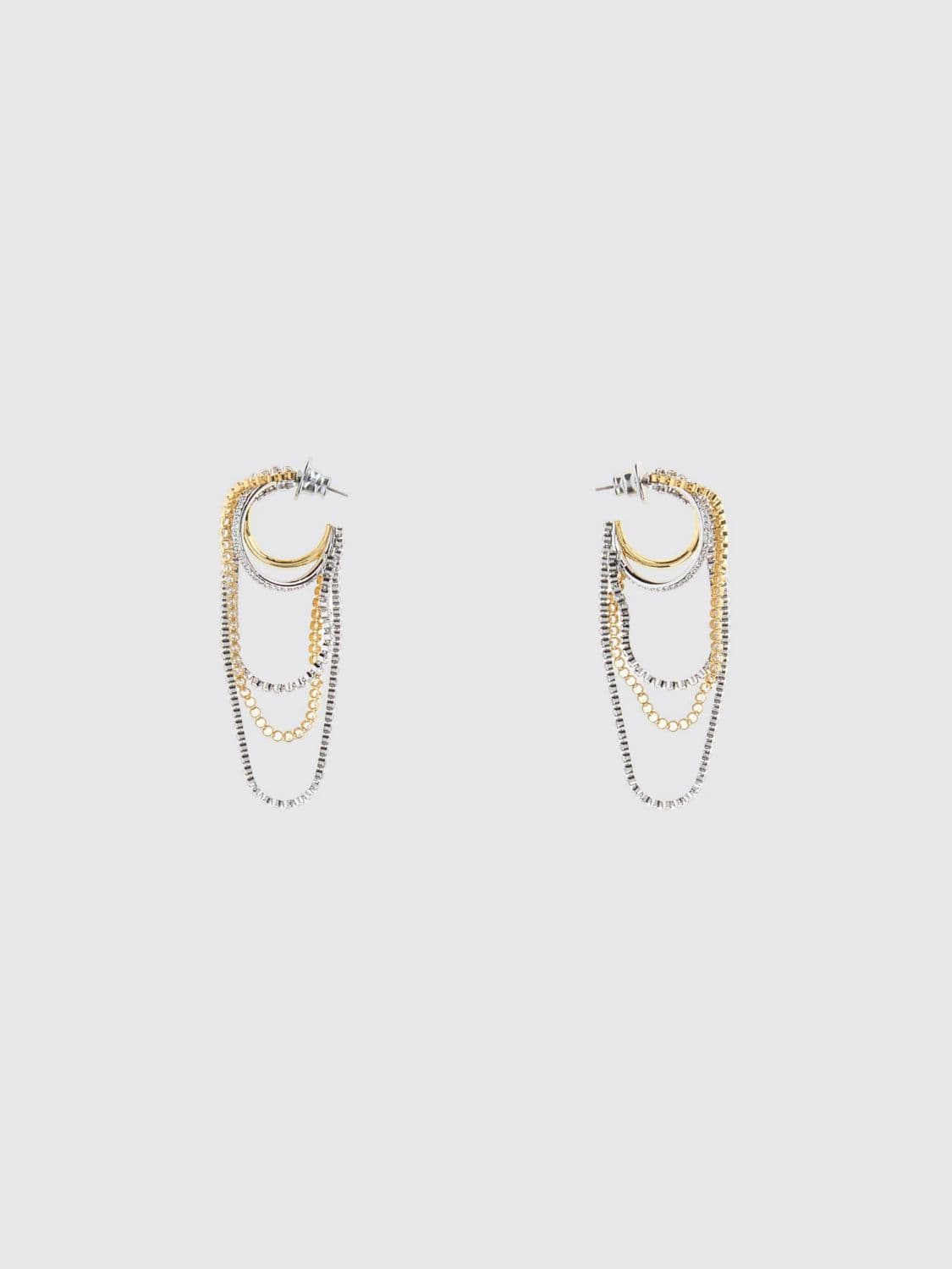 Swarovski Hyperbola Gold-Plated Multi-Strand Drop Earrings with Crystals