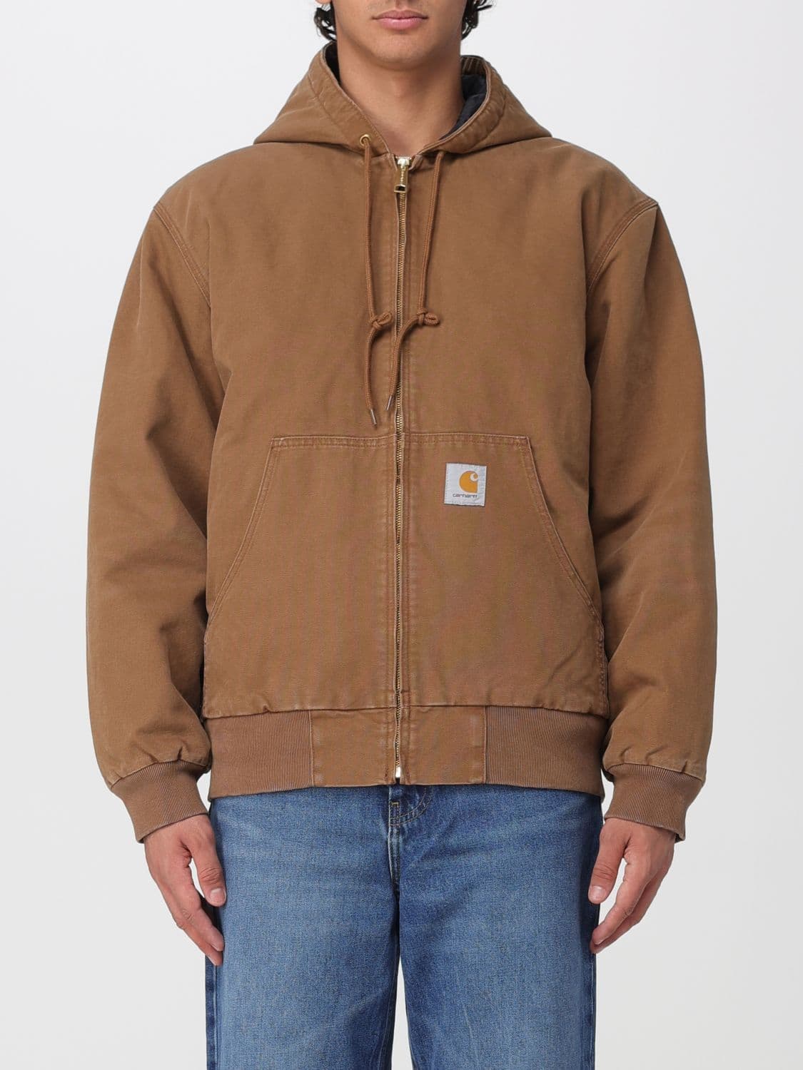 Carhartt Wip OG Active Cotton Bomber Jacket with Hood and Kangaroo Pocket