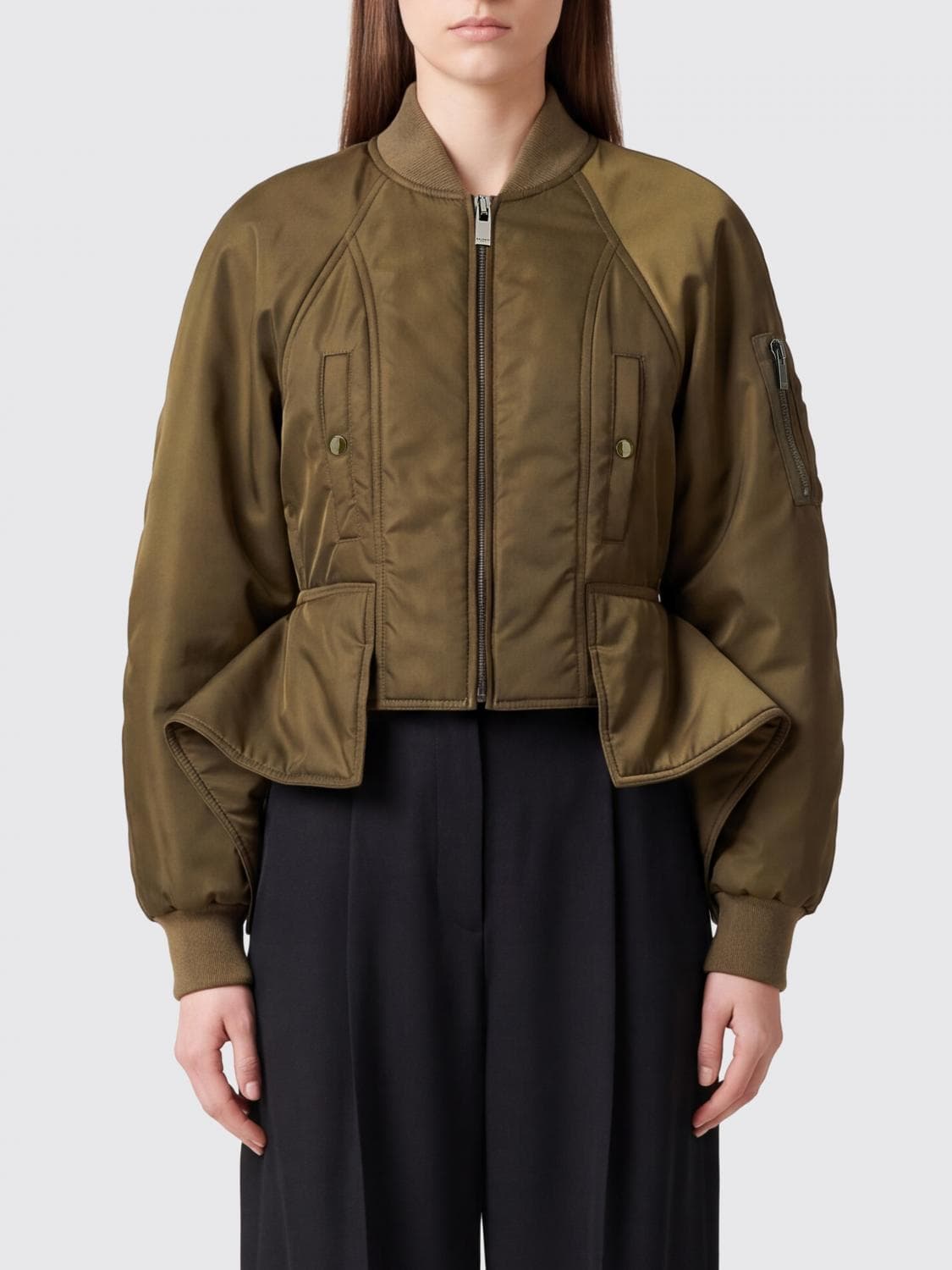 Balmain Jacket Woman color Green