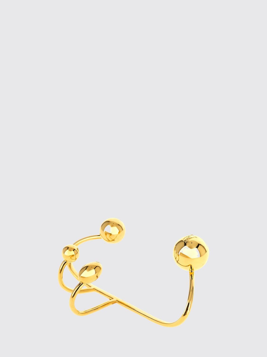 Rabanne Asymmetrical Rigid Bracelet in Gold-Tone Brass