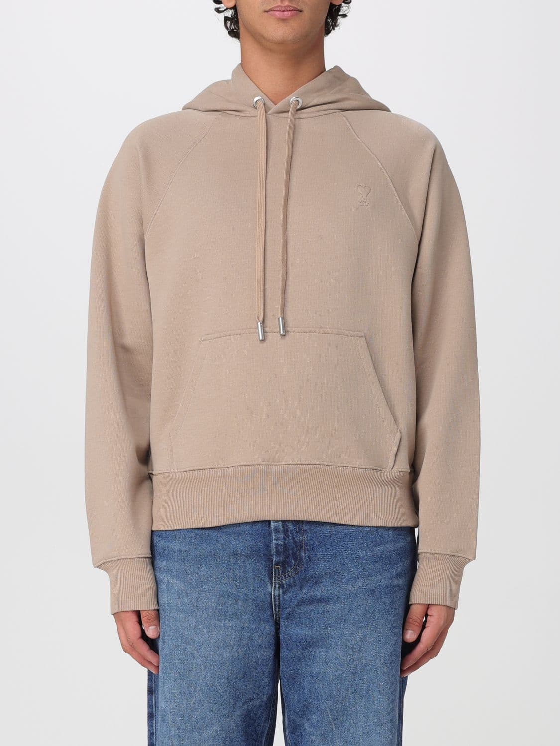 Ami Paris Sweatshirt Men color Mastic