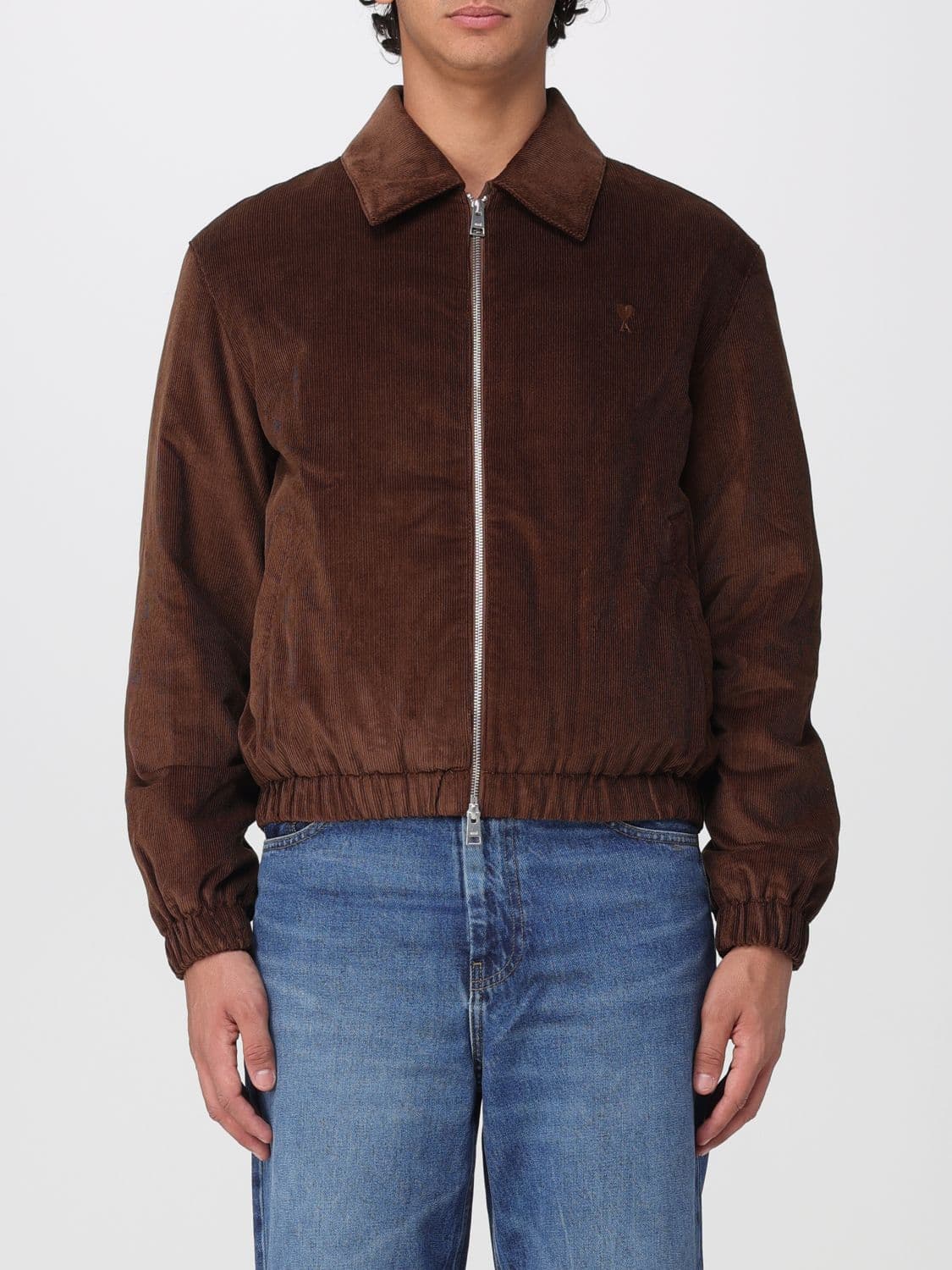 Ami Paris Jacket Men color Brown