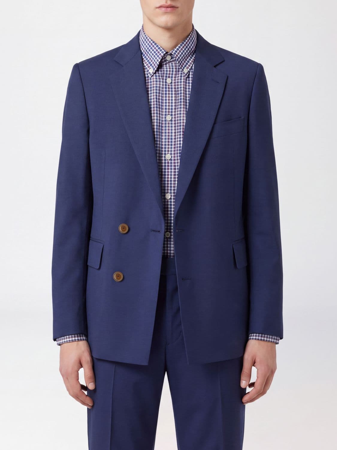 Vivienne Westwood Double-Breasted Wool Blazer with Classic Lapels