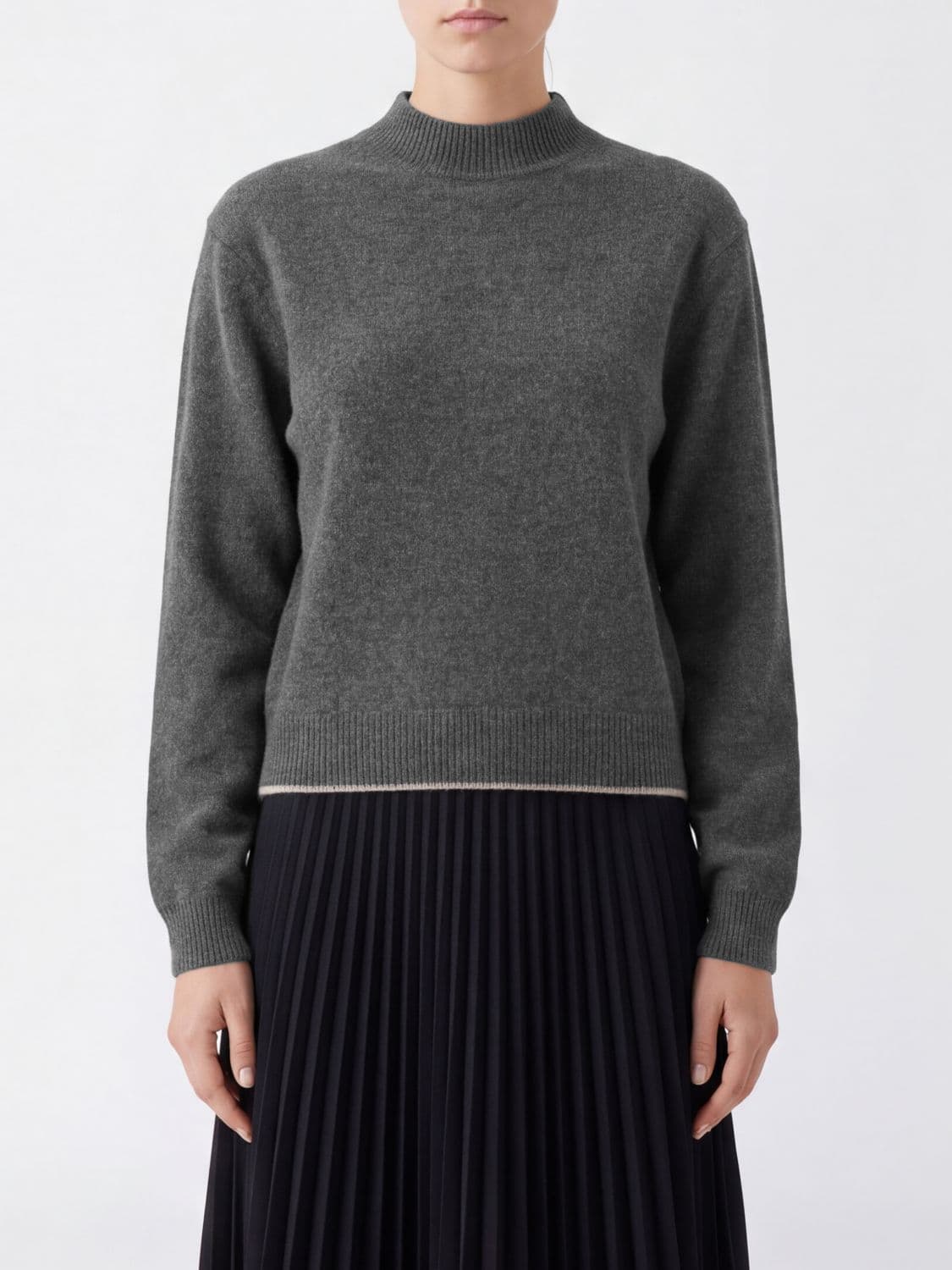 Jacquemus Long-Sleeved Pure Cashmere Roll Neck Jumper