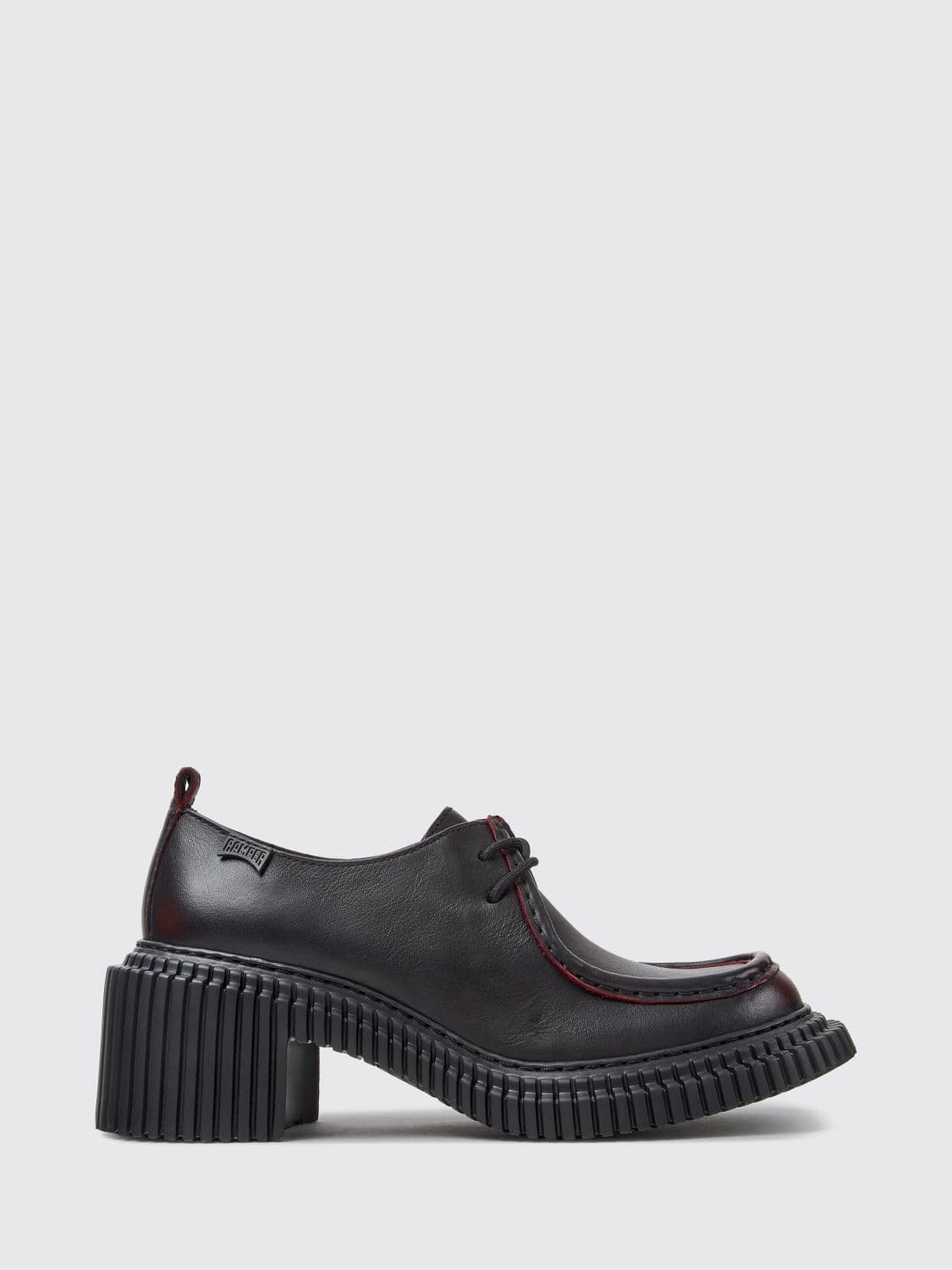 Camper Pix London Derby Shoes in Smooth Leather with a Chunky Extralight Sole