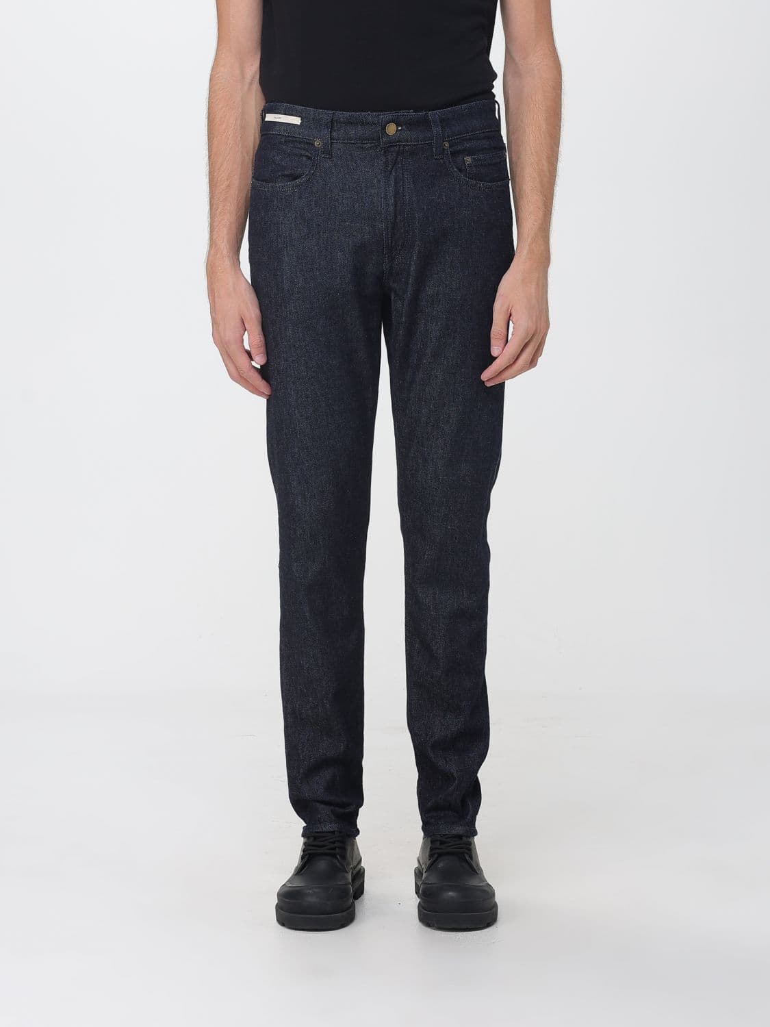 Siviglia Slim Fit Five-Pocket Jeans in Stretch Cotton Denim