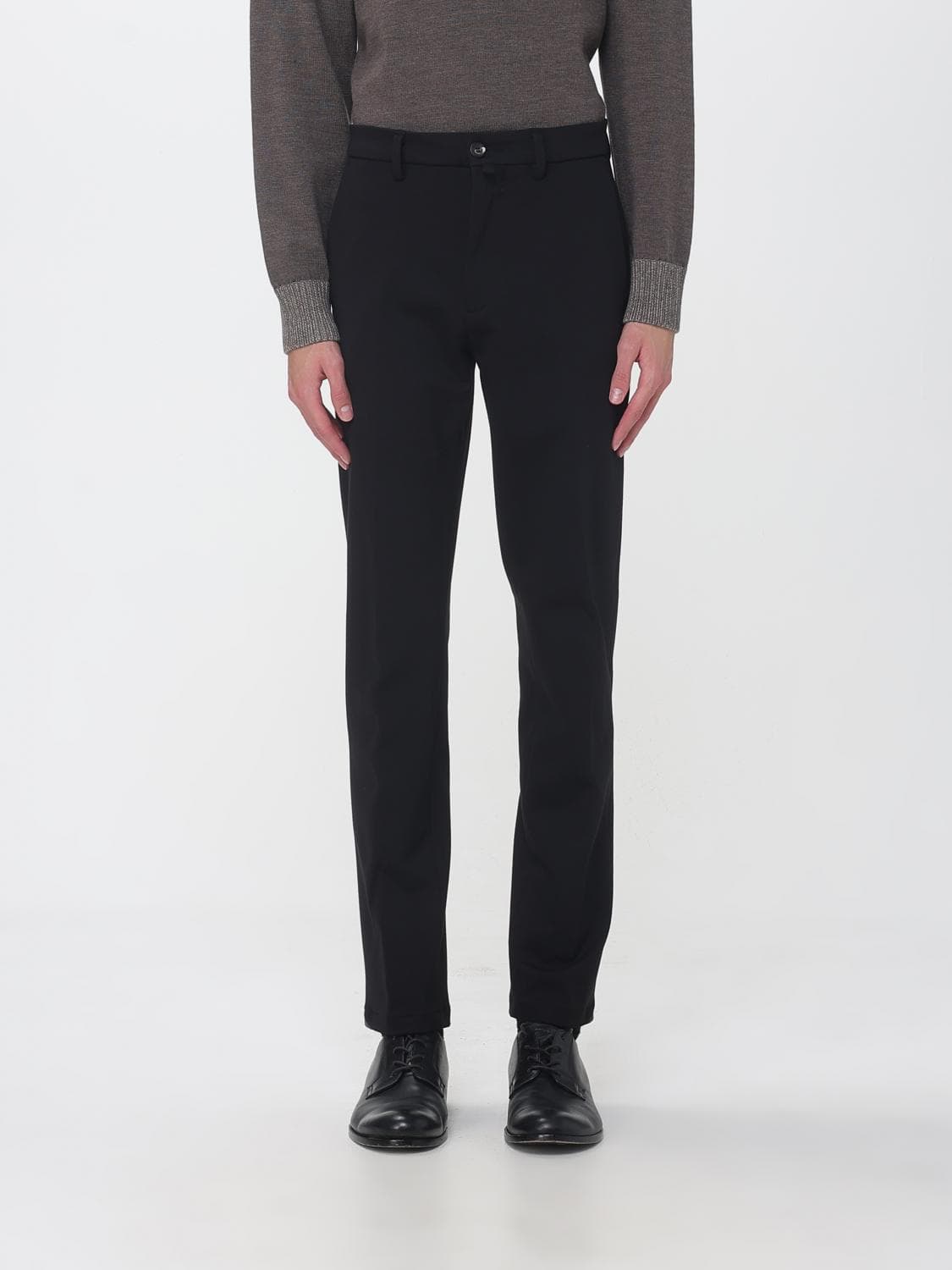 Siviglia Mid-Rise Slim Fit Technical Jersey Trousers with Pockets