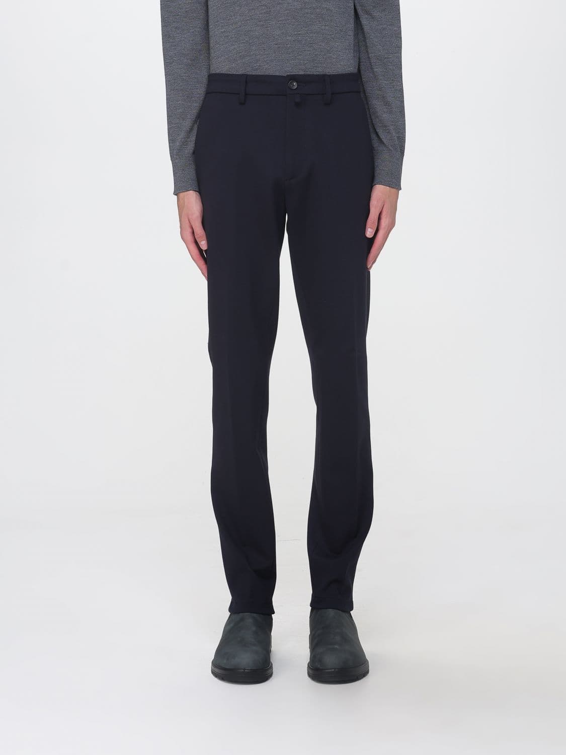 Siviglia Mid-Rise Slim Fit Technical Jersey Trousers with Pockets