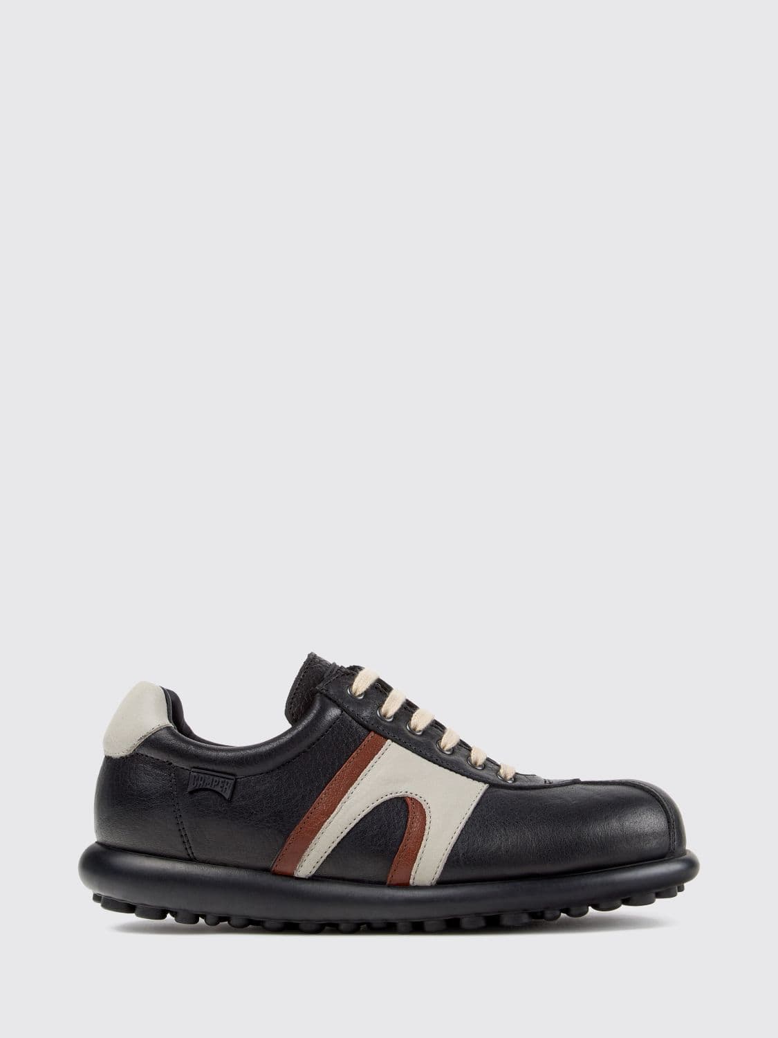Camper Pelotas Low-Top Sneakers in Calf Leather with Contrast Logo