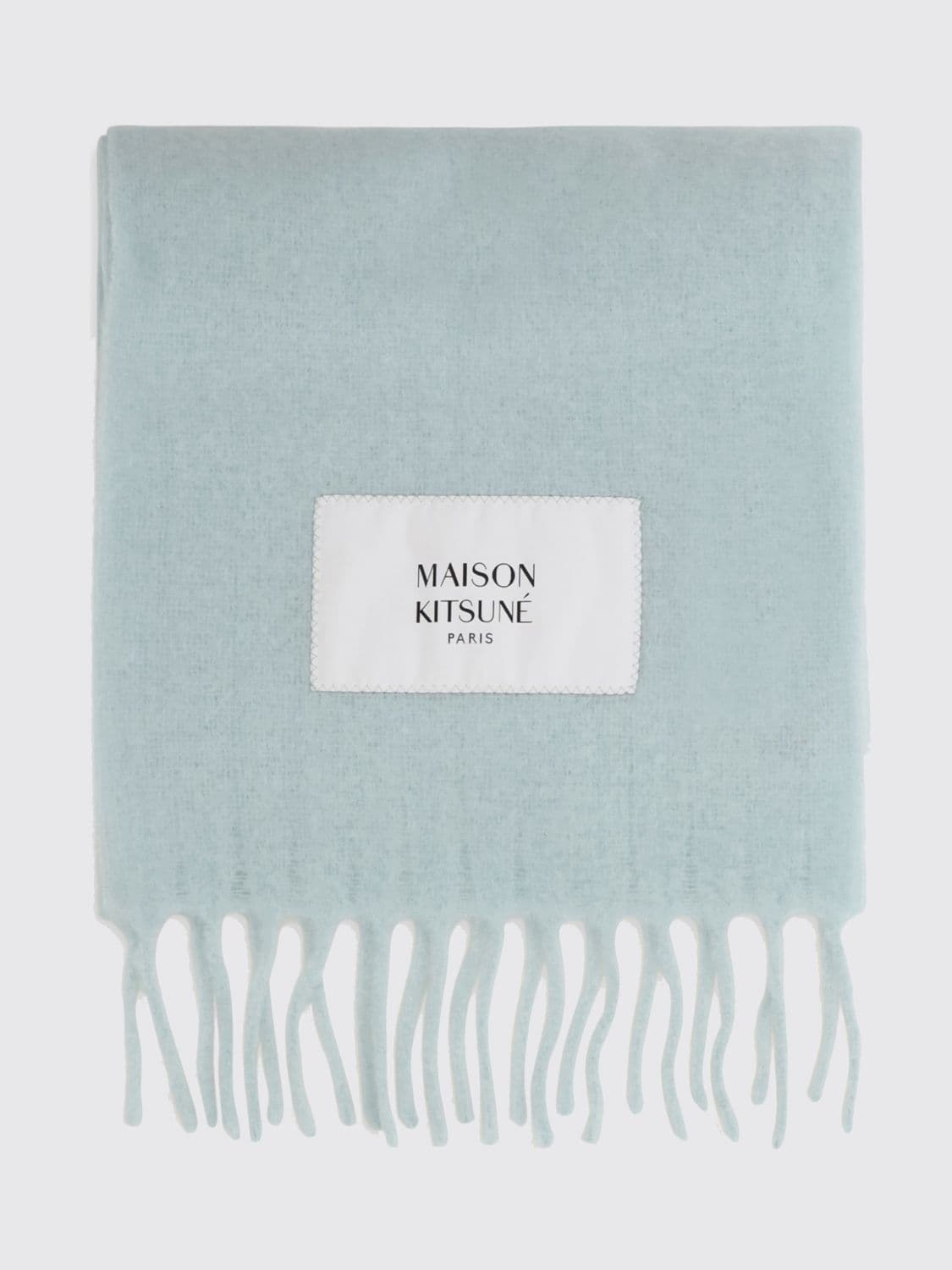 Maison Kitsuné Scarf Men color Water