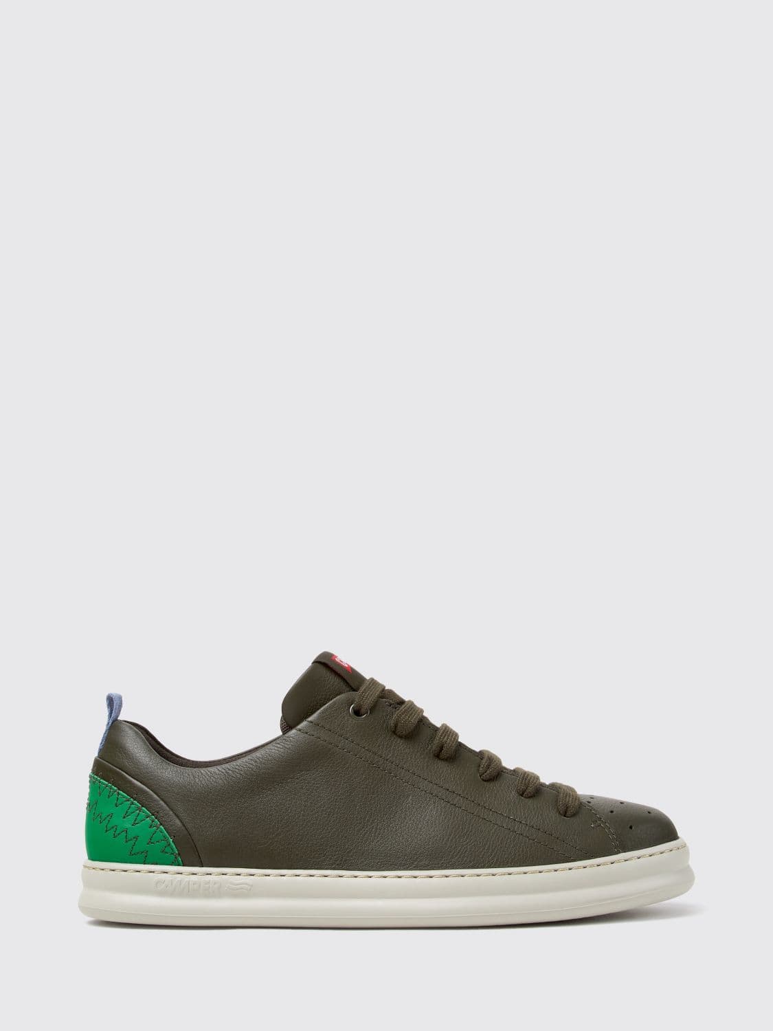 Camper Bicolor Twins Low-Top Sneakers in Leather with Ultralight Sole