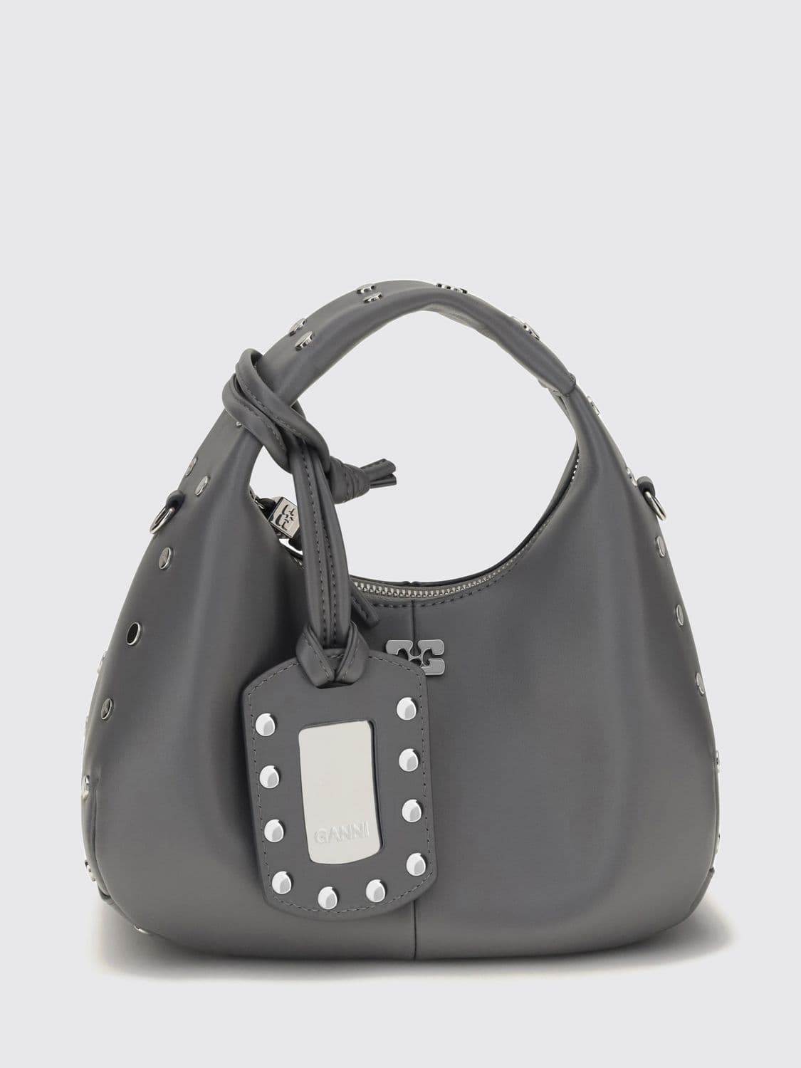 Ganni Recycled Leather Mini Handbag with Butterfly Logo · OS