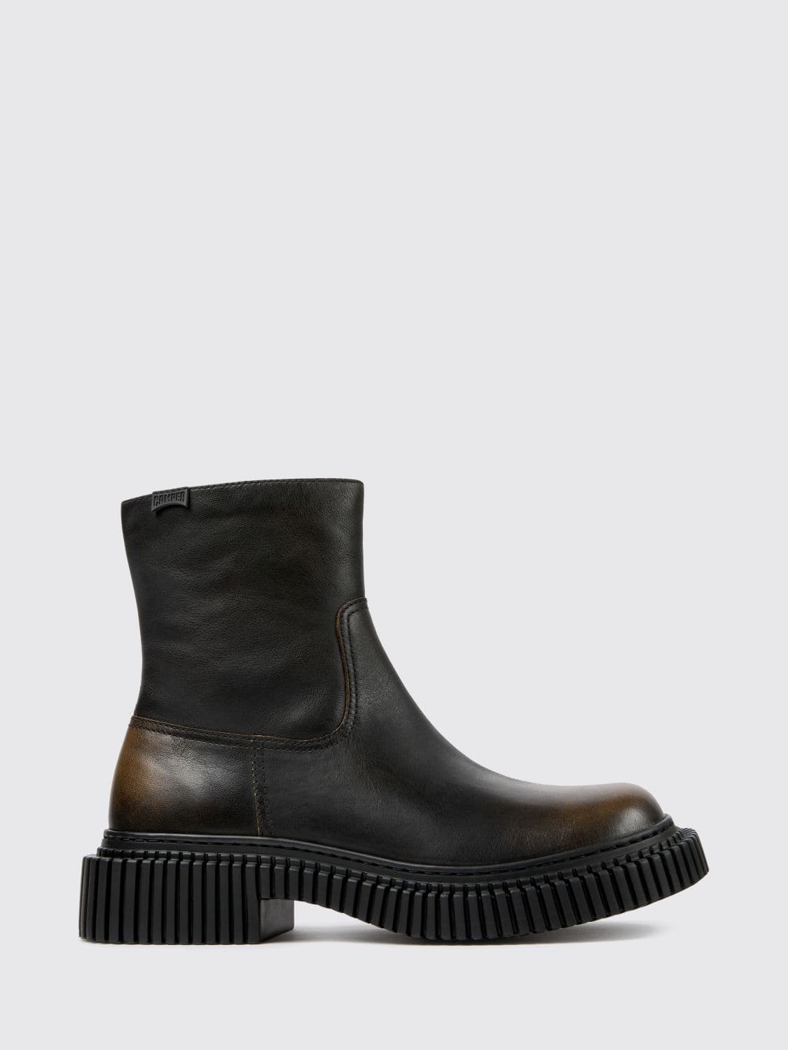 Camper Pix Berlin Aged Leather Ankle Boots with XL Extralight Sole