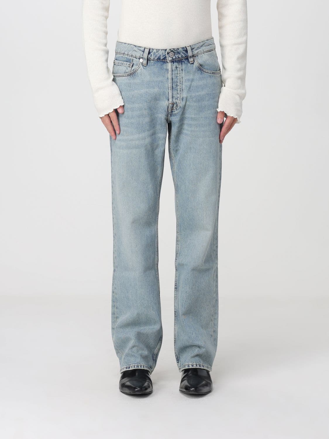 Our Legacy Jeans Men color Blue