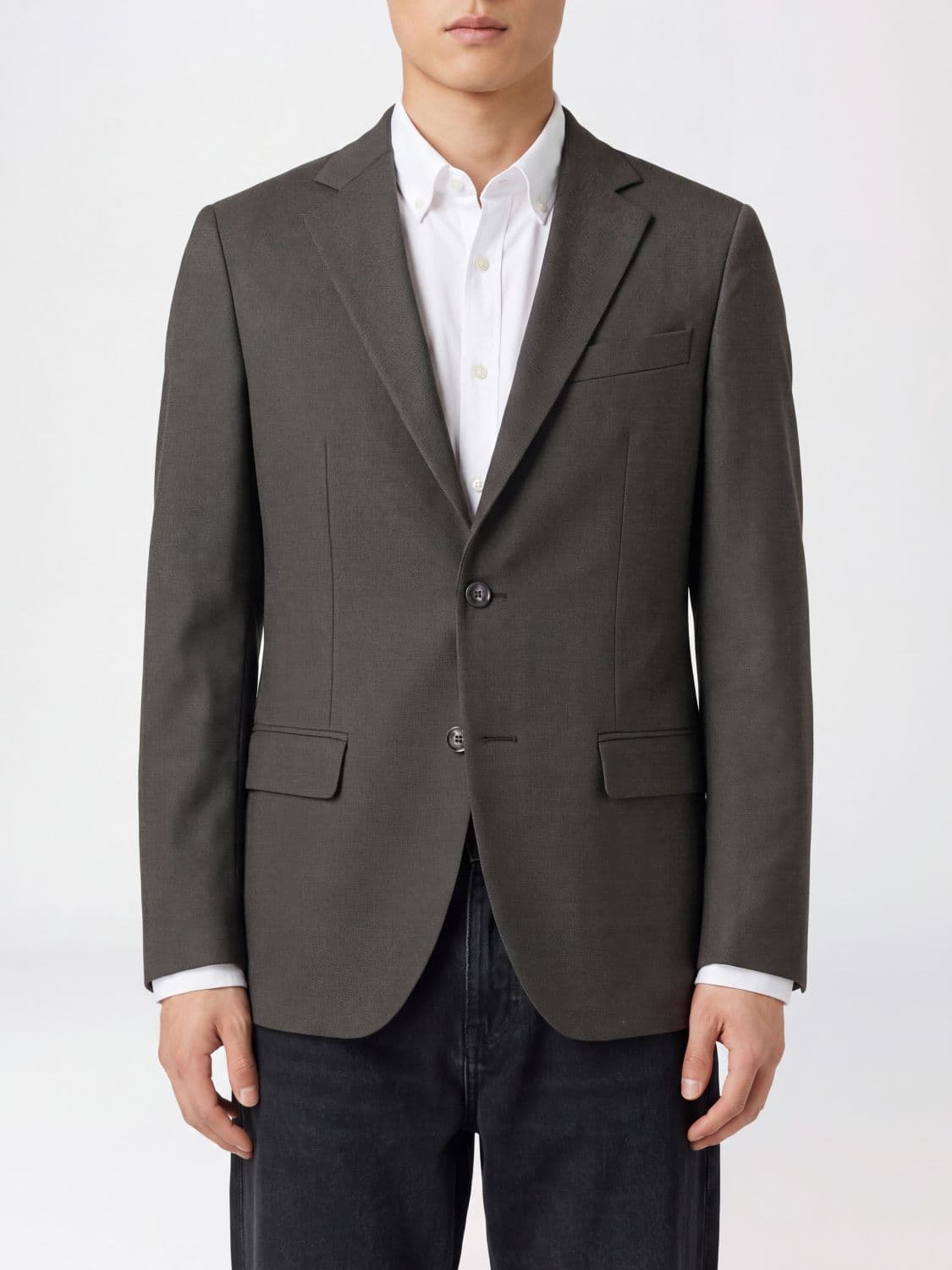 Rrd Single-Breasted Two-Button Wool Blend Blazer