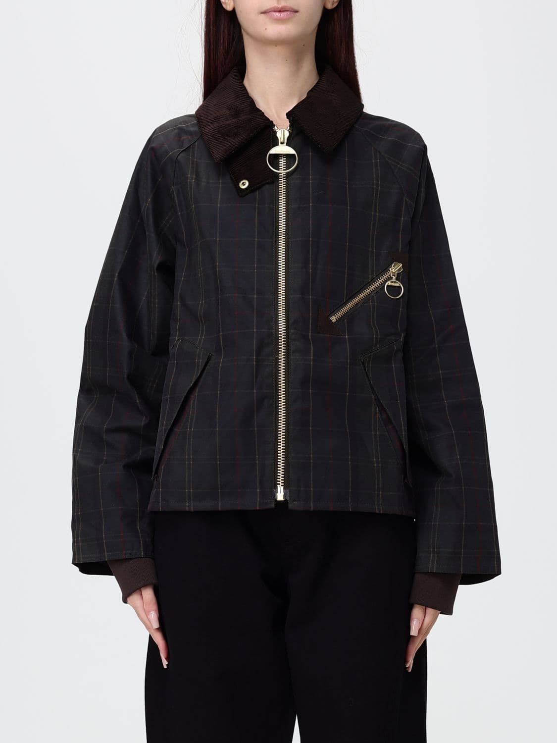 Barbour Jacket Woman color Brown