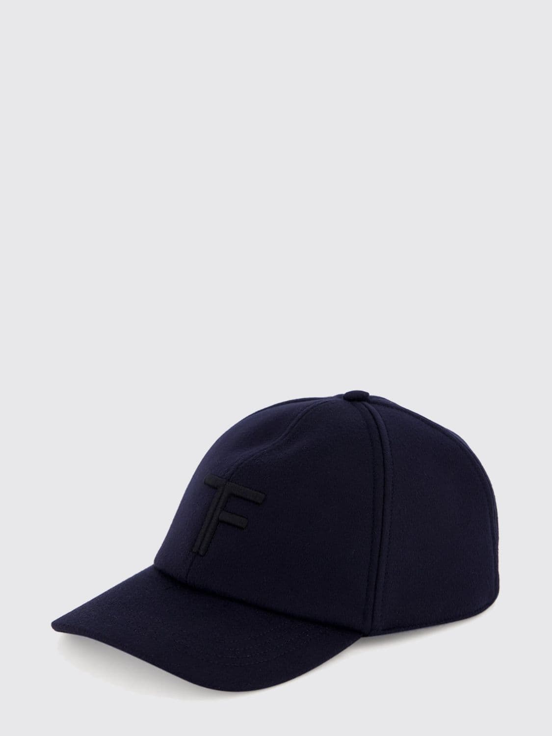 Tom Ford Cashmere Baseball Cap with Embroidered Monogram