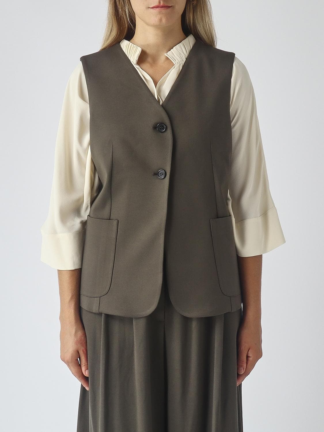 Meimeij Waistcoat Woman color Green